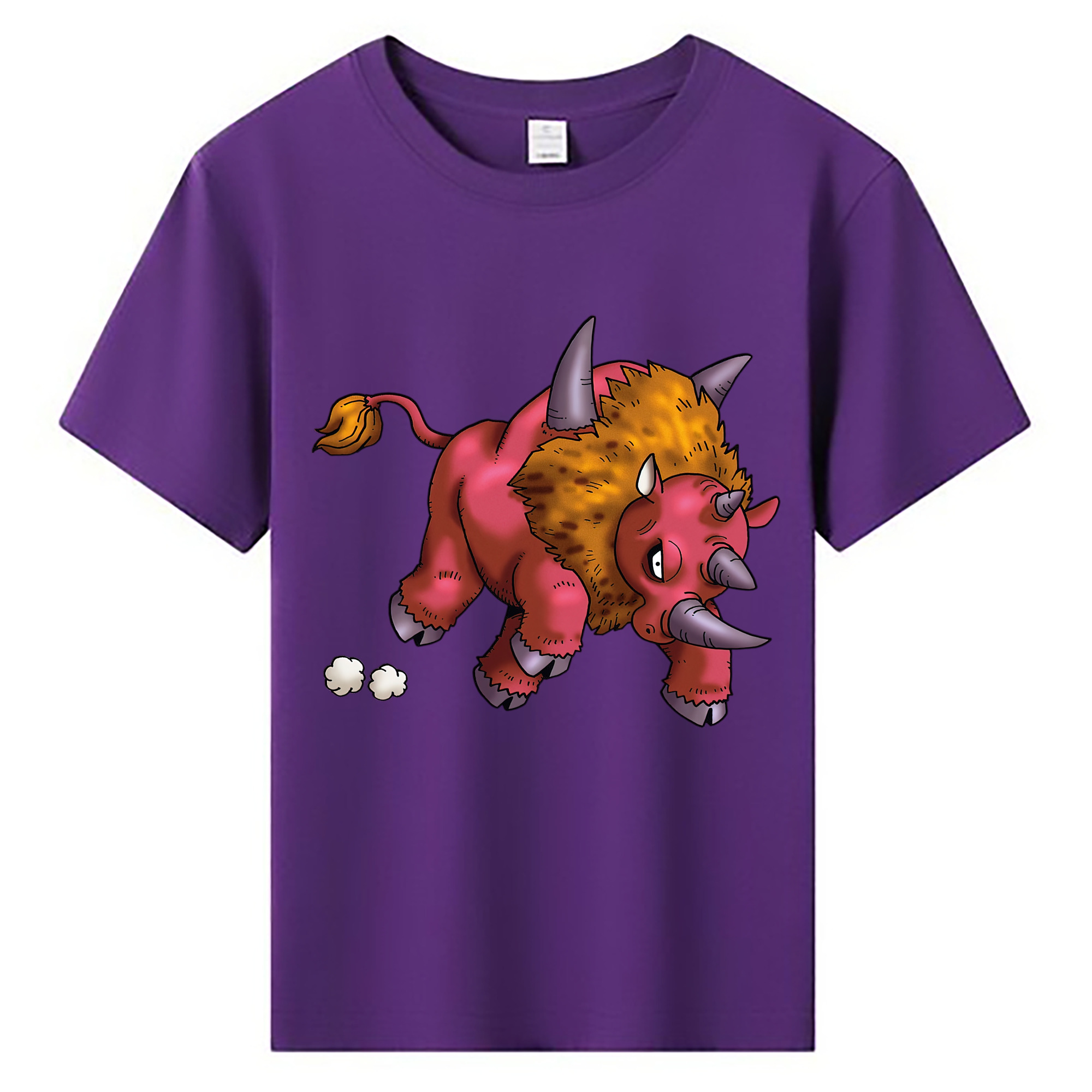 （画像用） ドラゴンクエスト Doragon Kuesuto Dragon Quest 綿100％キッズTシャツ（フロントプリント）