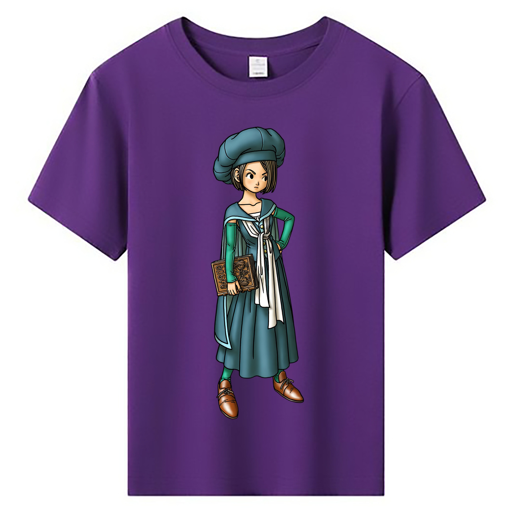 （画像用） ドラゴンクエスト Doragon Kuesuto Dragon Quest 綿100％キッズTシャツ（フロントプリント）