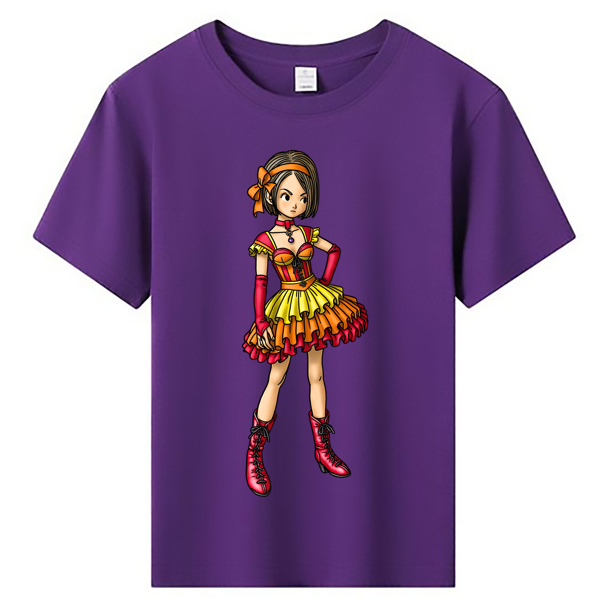 （画像用） ドラゴンクエスト Doragon Kuesuto Dragon Quest 綿100％キッズTシャツ（フロントプリント）