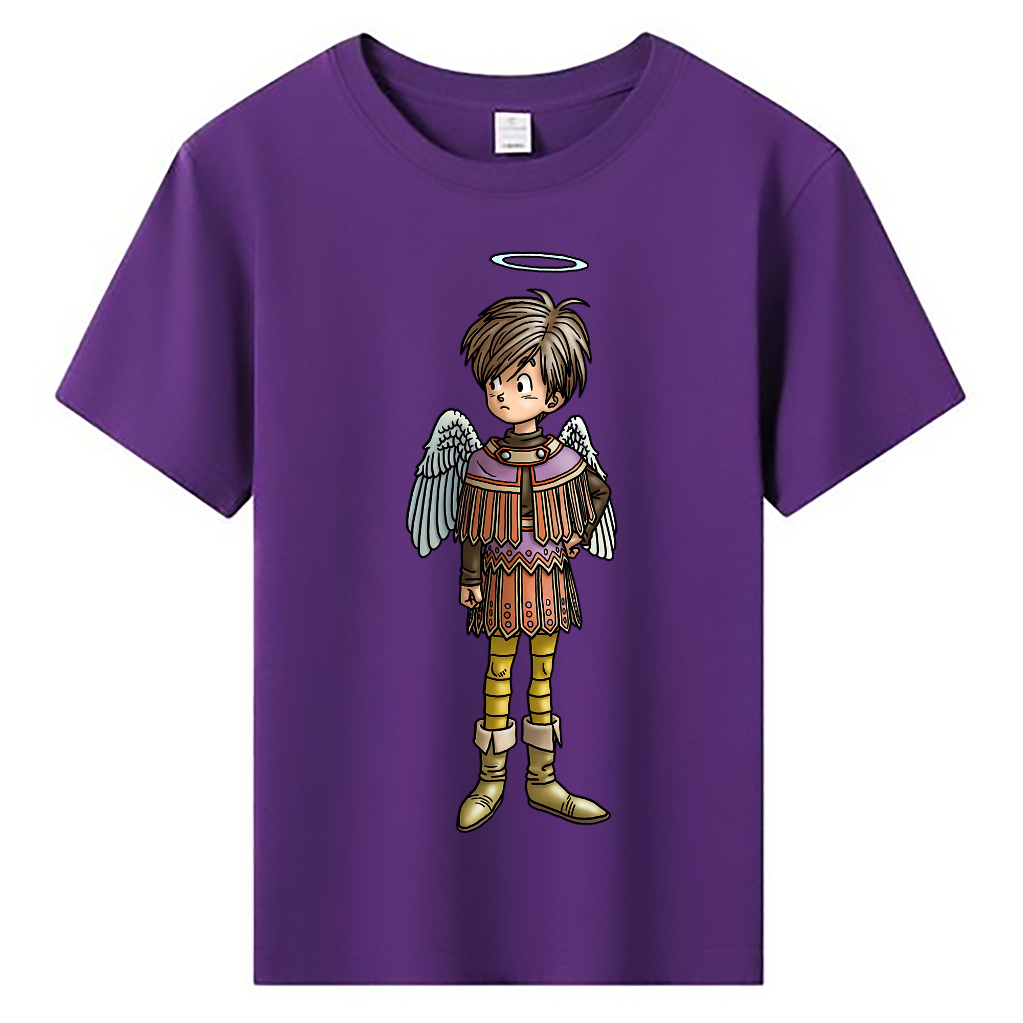 （画像用） ドラゴンクエスト Doragon Kuesuto Dragon Quest 綿100％キッズTシャツ（フロントプリント）