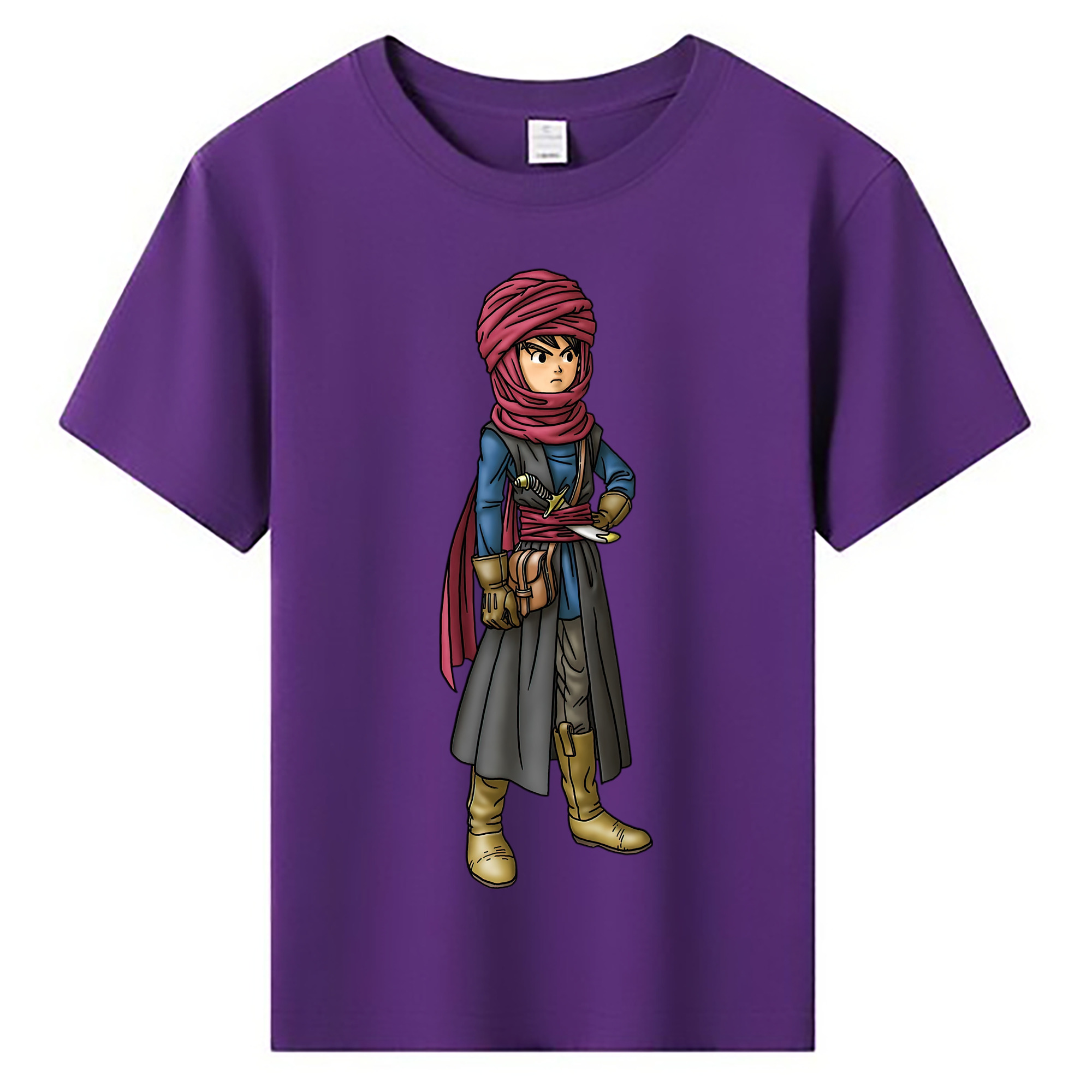 （画像用） ドラゴンクエスト Doragon Kuesuto Dragon Quest 綿100％キッズTシャツ（フロントプリント）