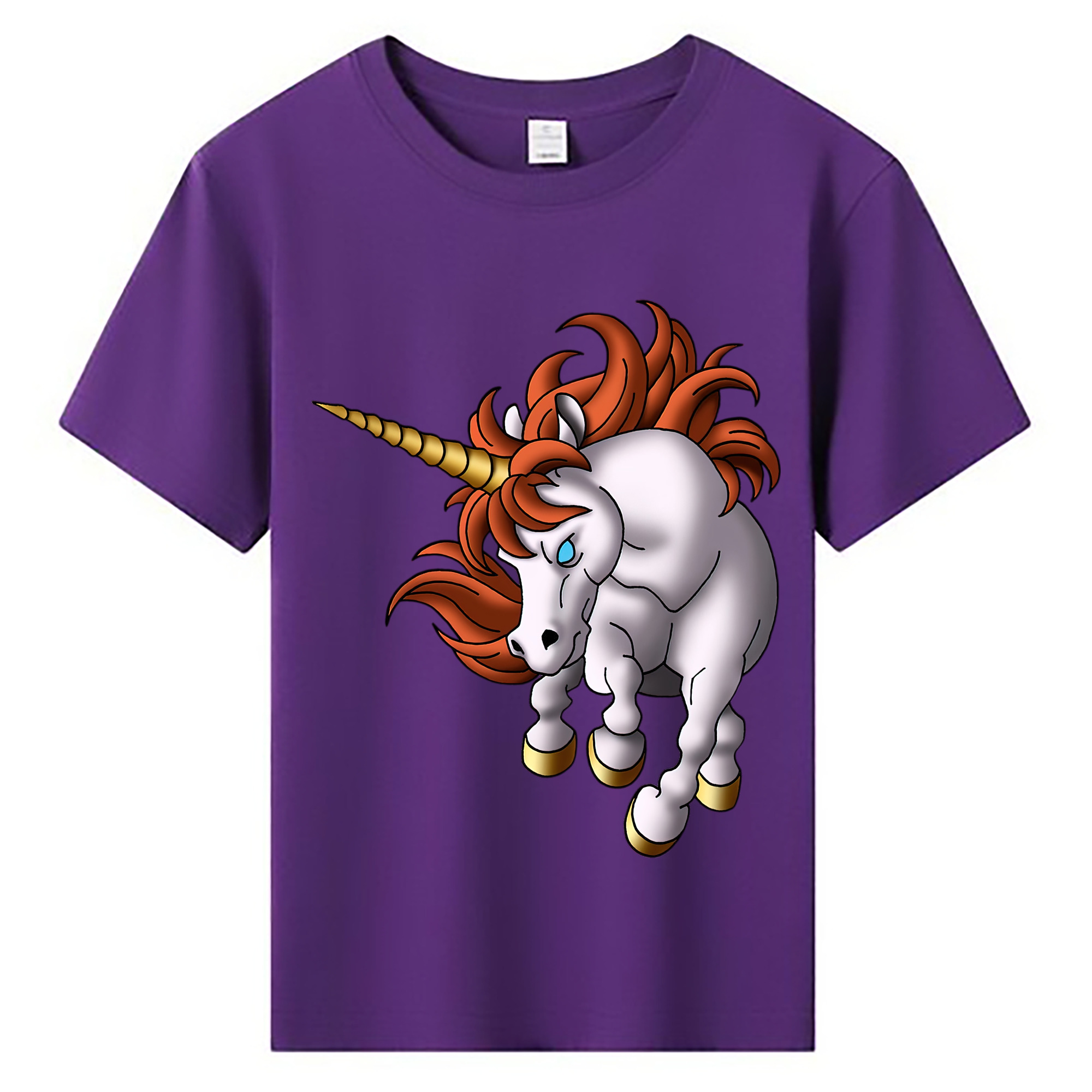 （画像用） ドラゴンクエスト Doragon Kuesuto Dragon Quest 綿100％キッズTシャツ（フロントプリント）