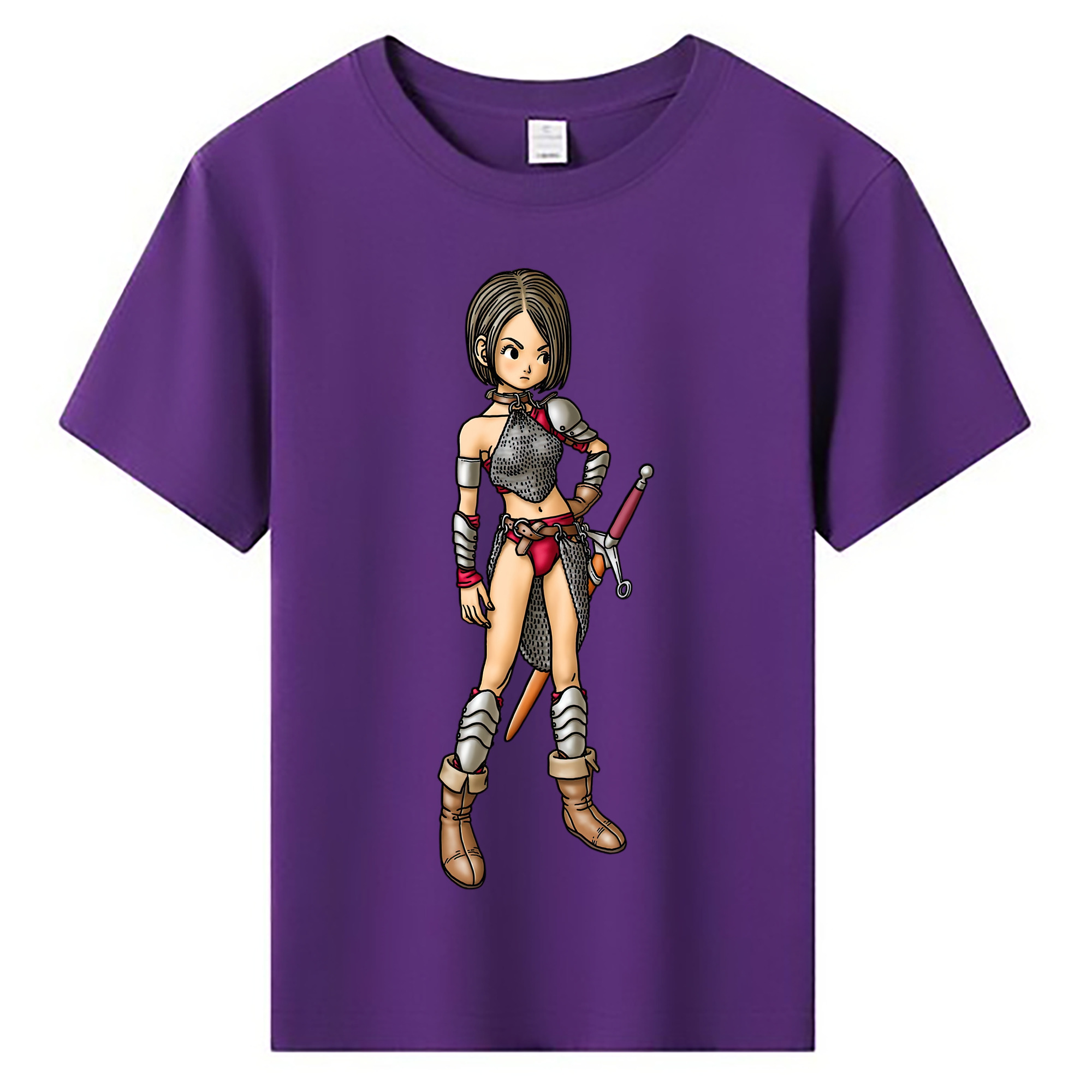 （画像用） ドラゴンクエスト Doragon Kuesuto Dragon Quest 綿100％キッズTシャツ（フロントプリント）