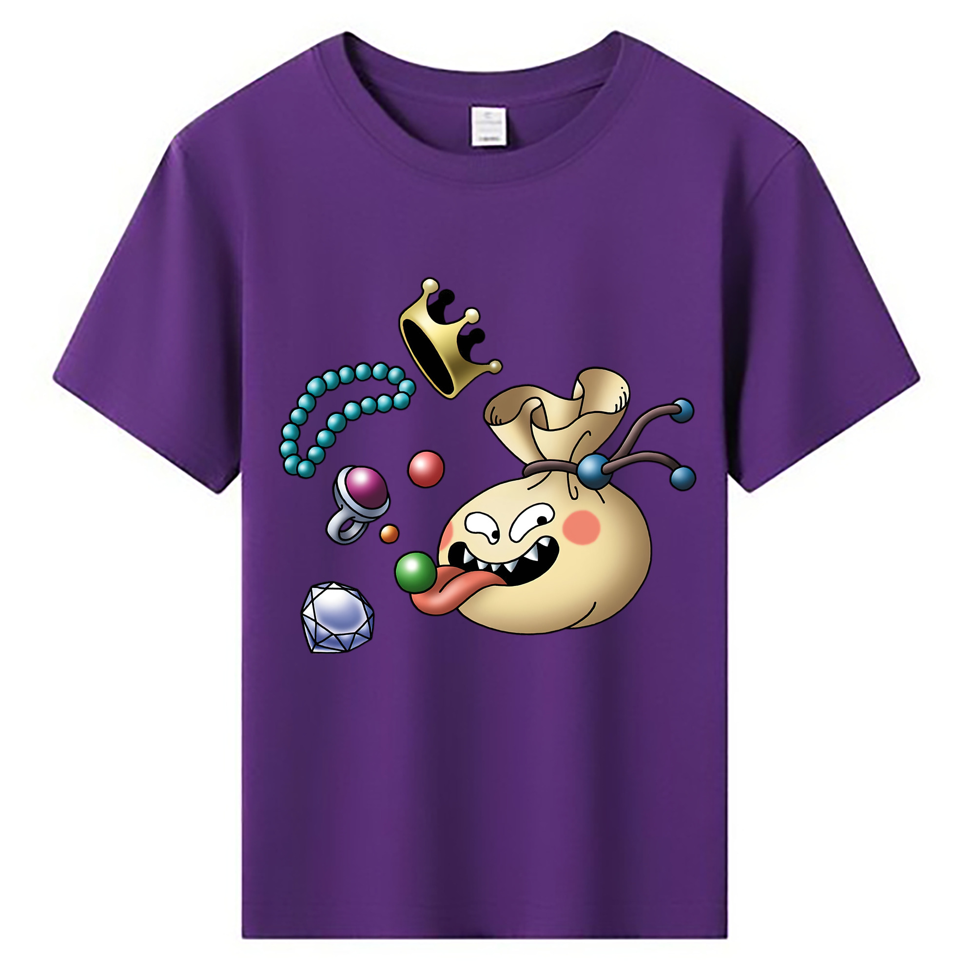 （画像用） ドラゴンクエスト Doragon Kuesuto Dragon Quest 綿100％キッズTシャツ（フロントプリント）