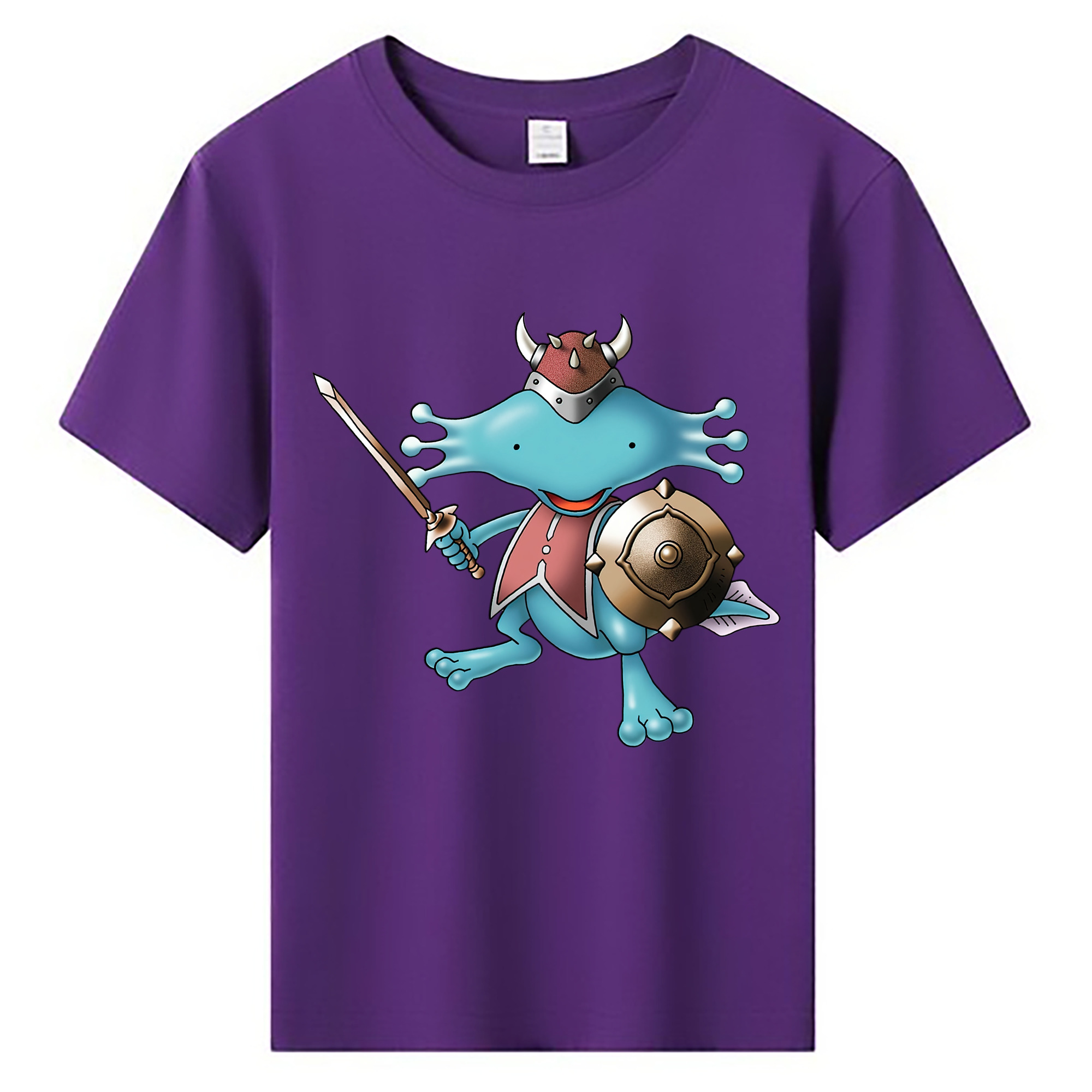 （画像用） ドラゴンクエスト Doragon Kuesuto Dragon Quest 綿100％キッズTシャツ（フロントプリント）