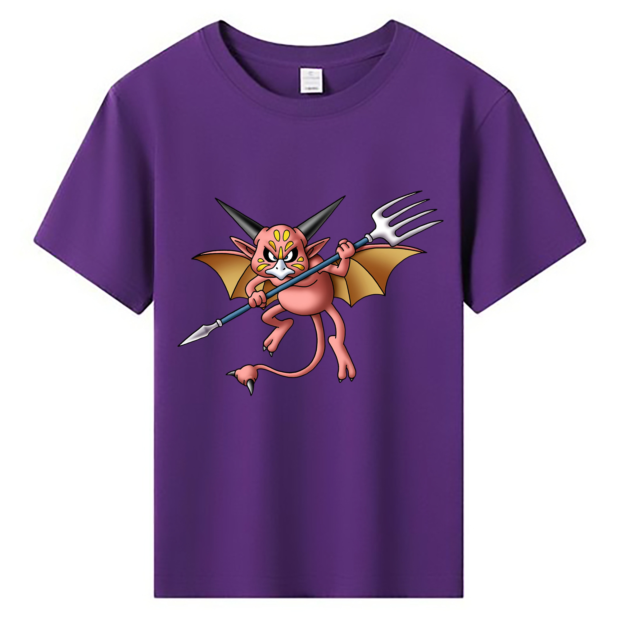 （画像用） ドラゴンクエスト Doragon Kuesuto Dragon Quest 綿100％キッズTシャツ（フロントプリント）