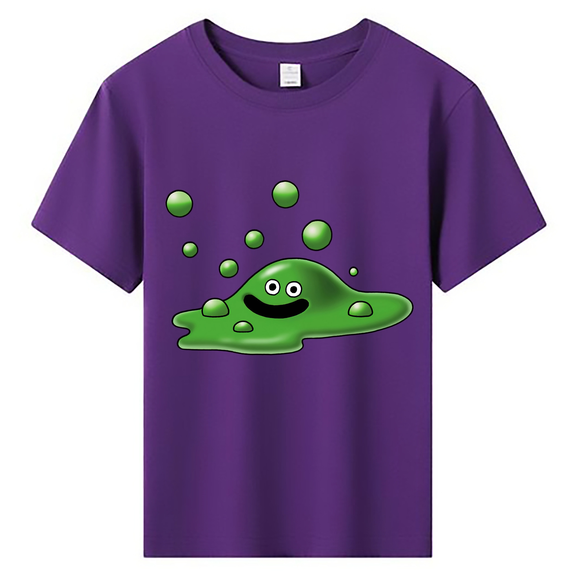 （画像用） ドラゴンクエスト Doragon Kuesuto Dragon Quest 綿100％キッズTシャツ（フロントプリント）