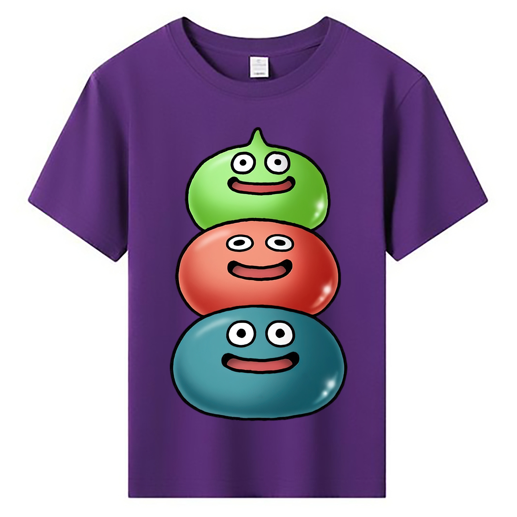 （画像用） ドラゴンクエスト Doragon Kuesuto Dragon Quest 綿100％キッズTシャツ（フロントプリント）