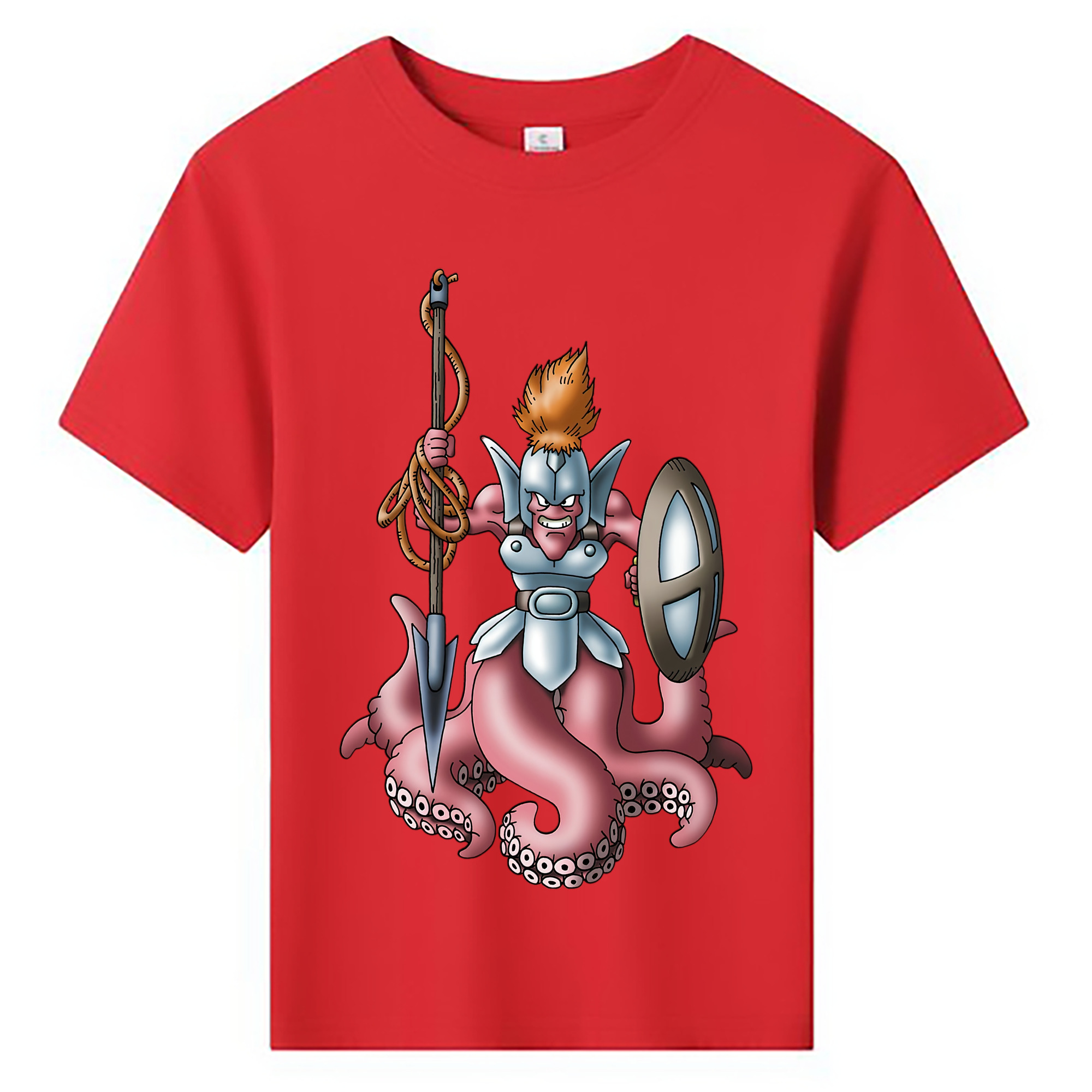 （画像用） ドラゴンクエスト Doragon Kuesuto Dragon Quest 綿100％キッズTシャツ（フロントプリント）