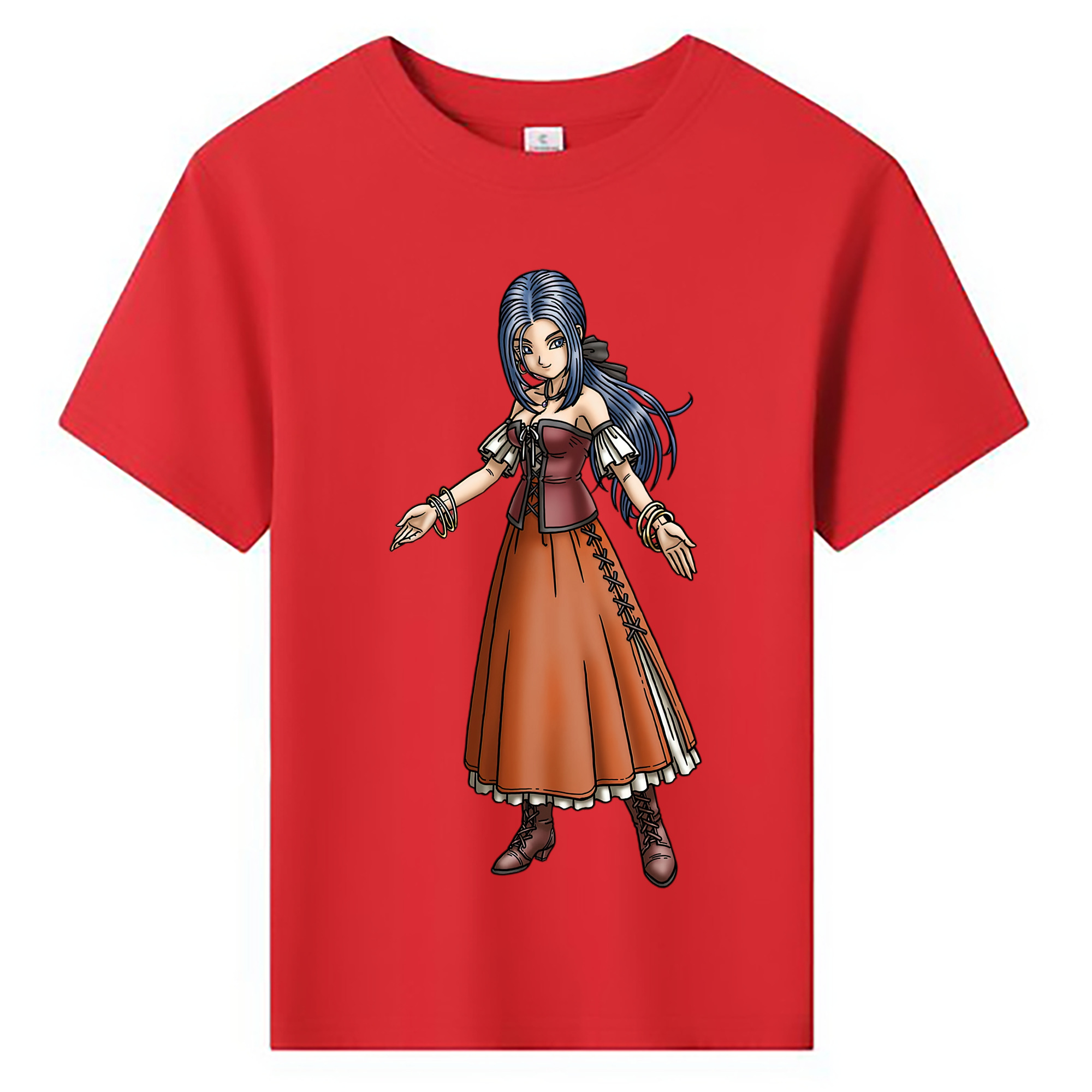 （画像用） ドラゴンクエスト Doragon Kuesuto Dragon Quest 綿100％キッズTシャツ（フロントプリント）