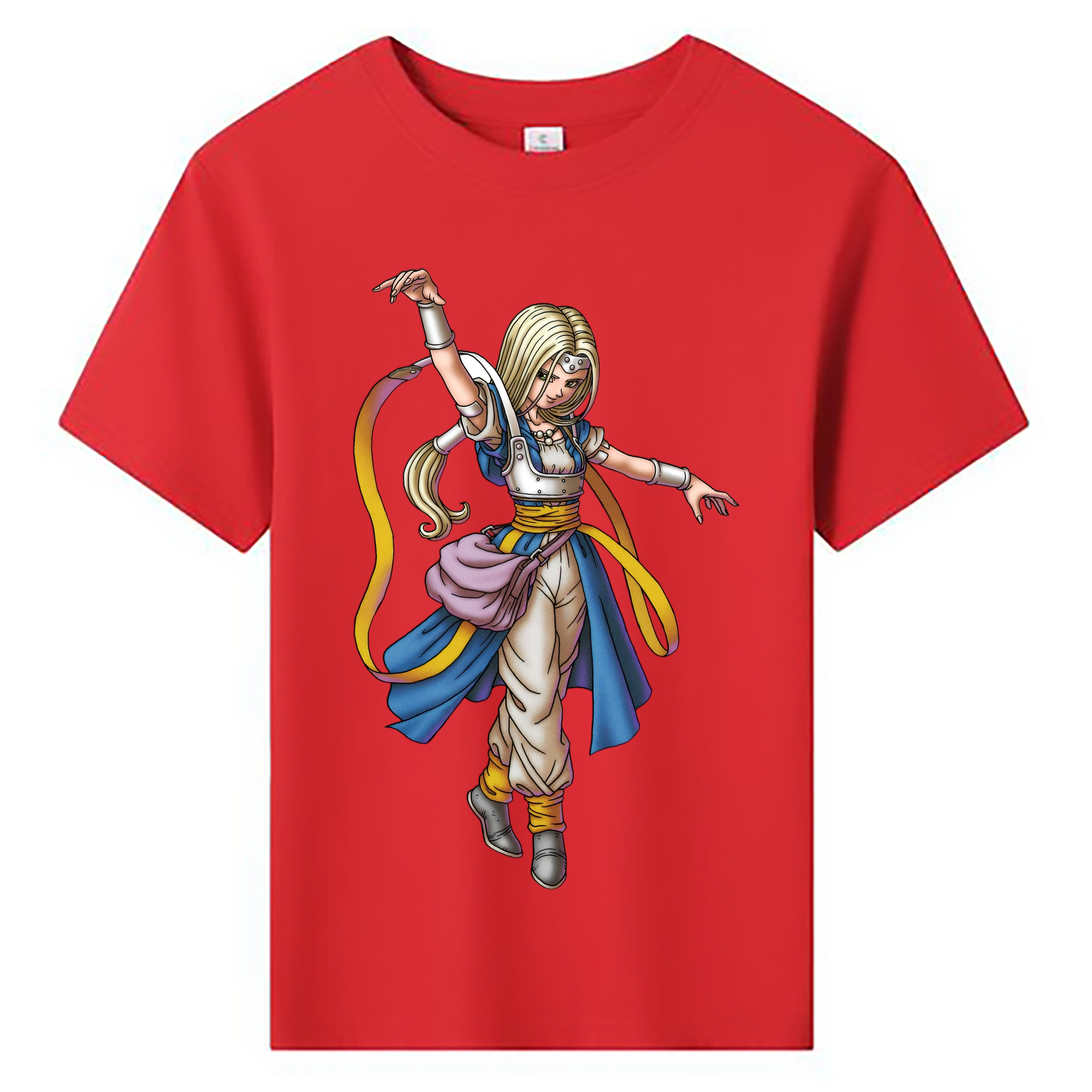 （画像用） ドラゴンクエスト Doragon Kuesuto Dragon Quest 綿100％キッズTシャツ（フロントプリント）