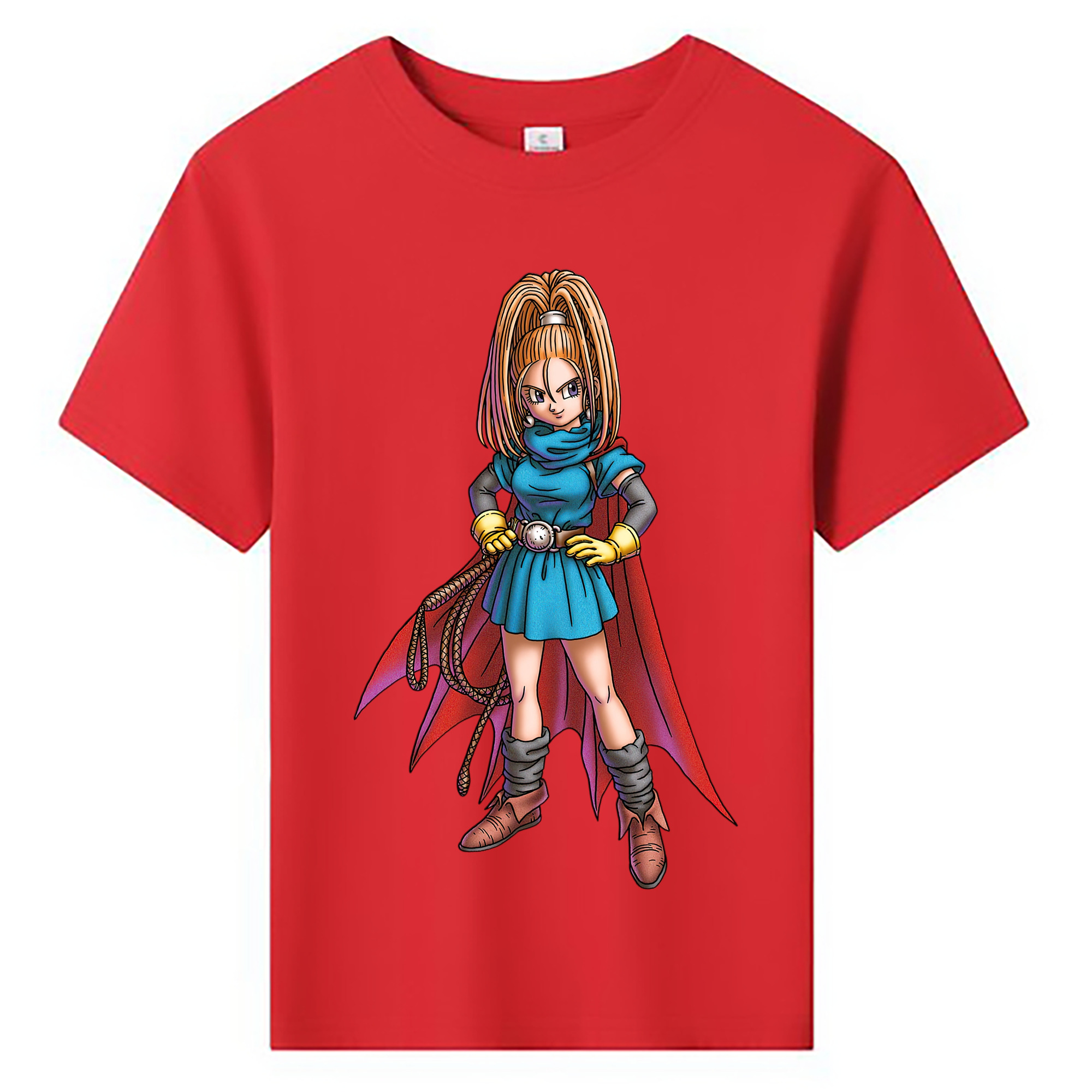 （画像用） ドラゴンクエスト Doragon Kuesuto Dragon Quest 綿100％キッズTシャツ（フロントプリント）