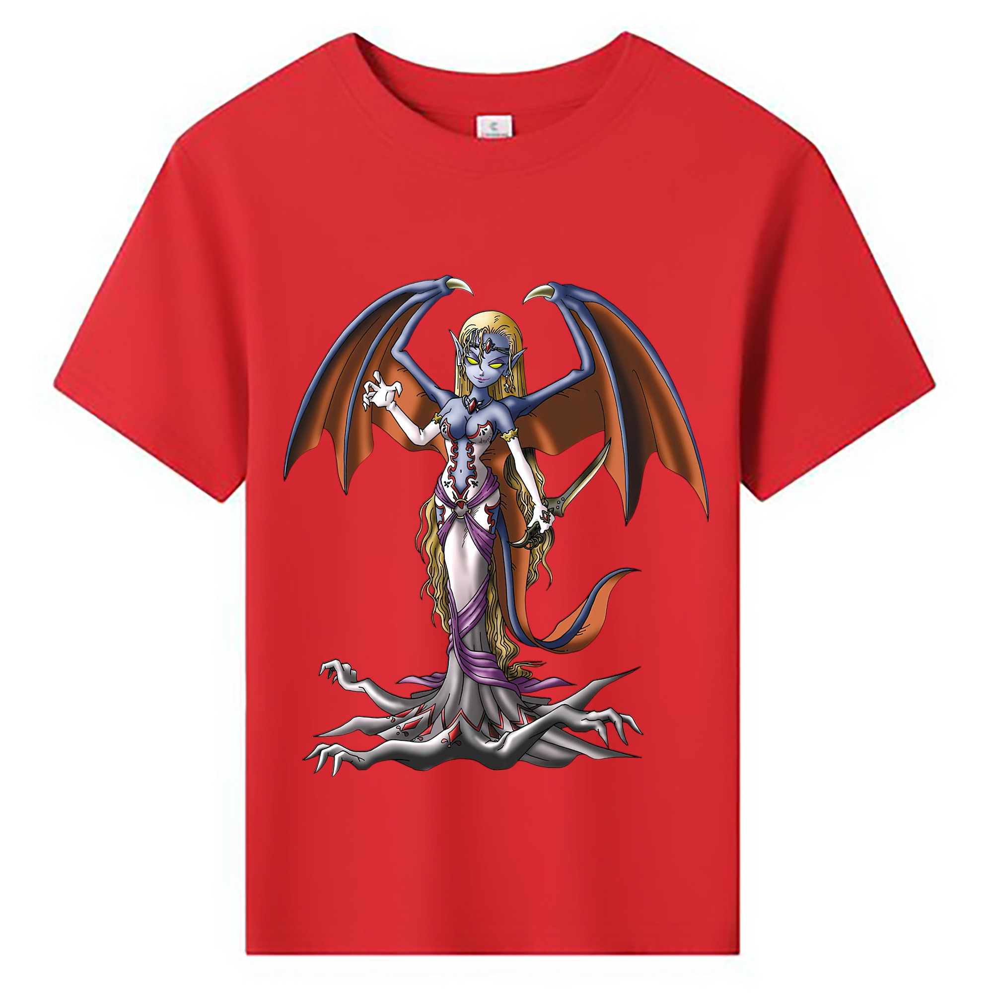 （画像用） ドラゴンクエスト Doragon Kuesuto Dragon Quest 綿100％キッズTシャツ（フロントプリント）