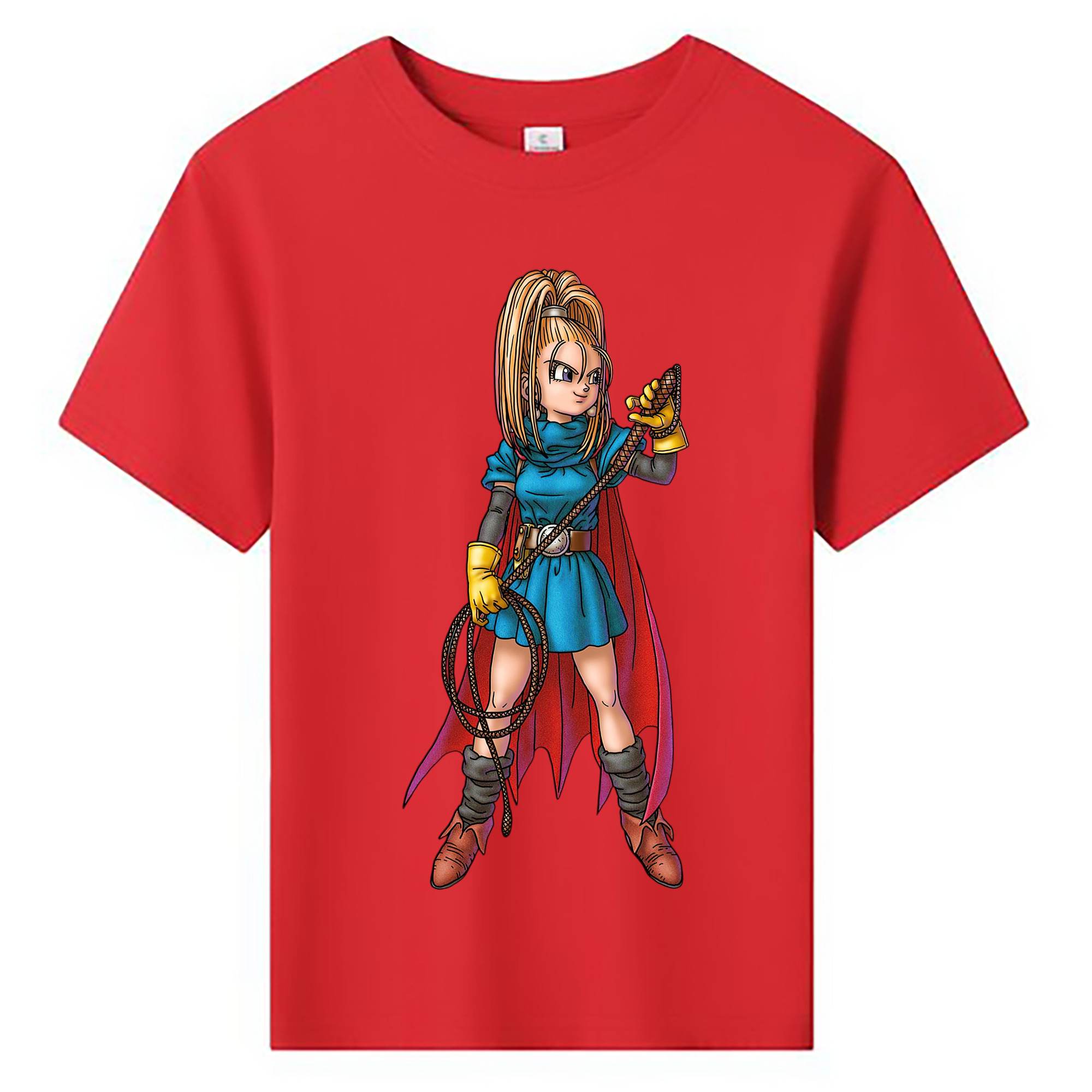 （画像用） ドラゴンクエスト Doragon Kuesuto Dragon Quest 綿100％キッズTシャツ（フロントプリント）