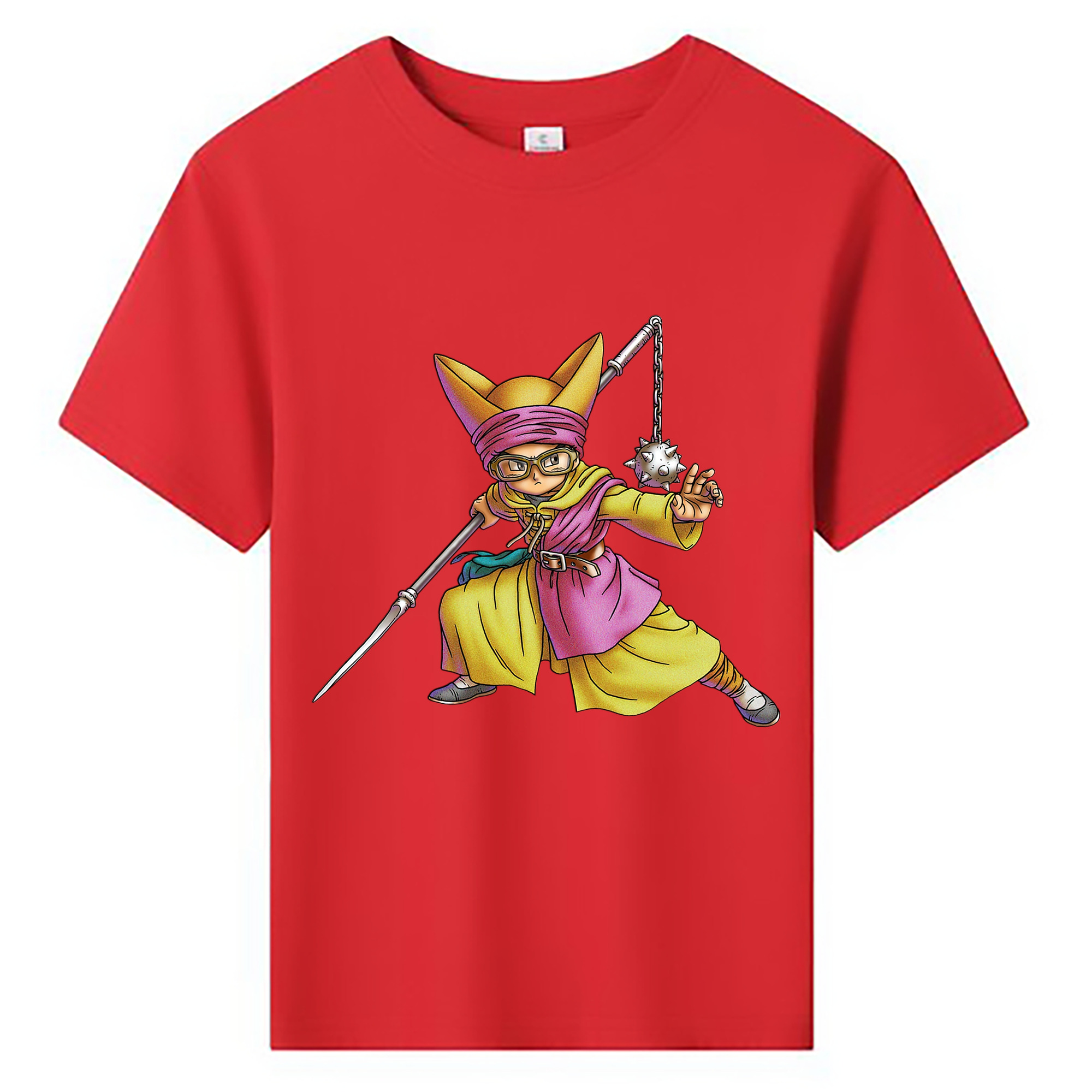 （画像用） ドラゴンクエスト Doragon Kuesuto Dragon Quest 綿100％キッズTシャツ（フロントプリント）