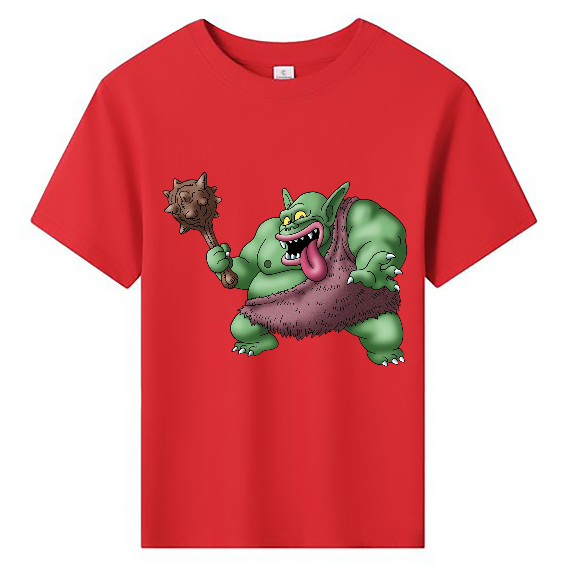 （画像用） ドラゴンクエスト Doragon Kuesuto Dragon Quest 綿100％キッズTシャツ（フロントプリント）