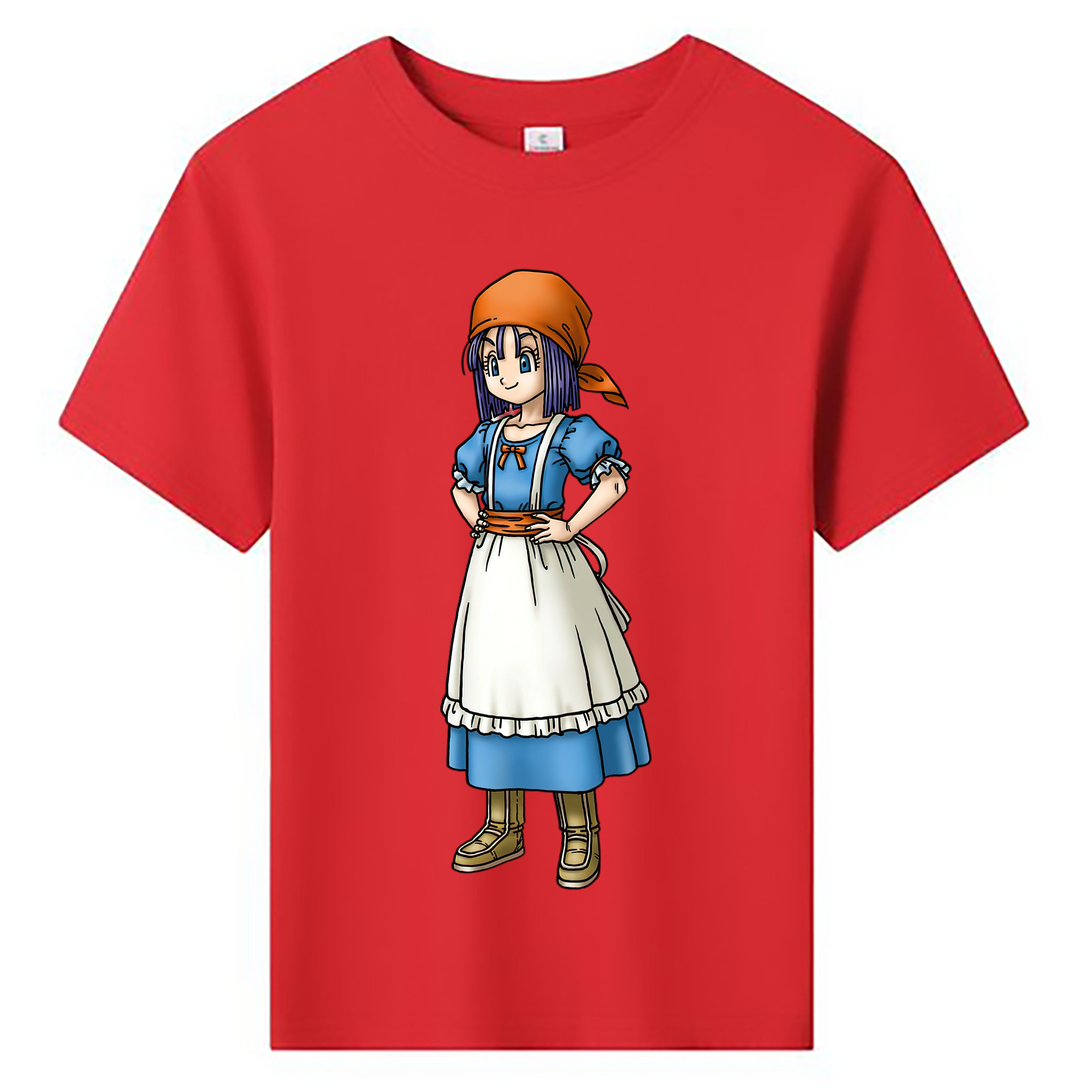 （画像用） ドラゴンクエスト Doragon Kuesuto Dragon Quest 綿100％キッズTシャツ（フロントプリント）