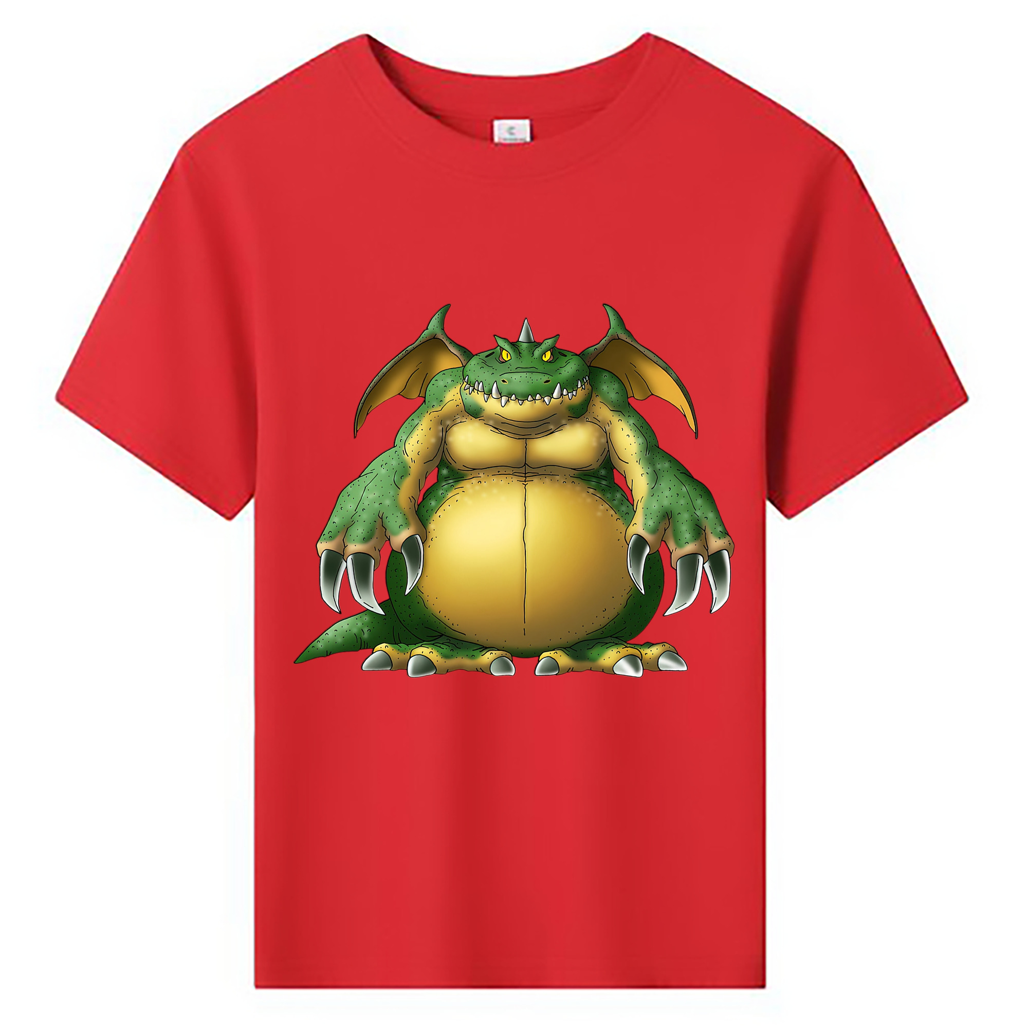 （画像用） ドラゴンクエスト Doragon Kuesuto Dragon Quest 綿100％キッズTシャツ（フロントプリント）