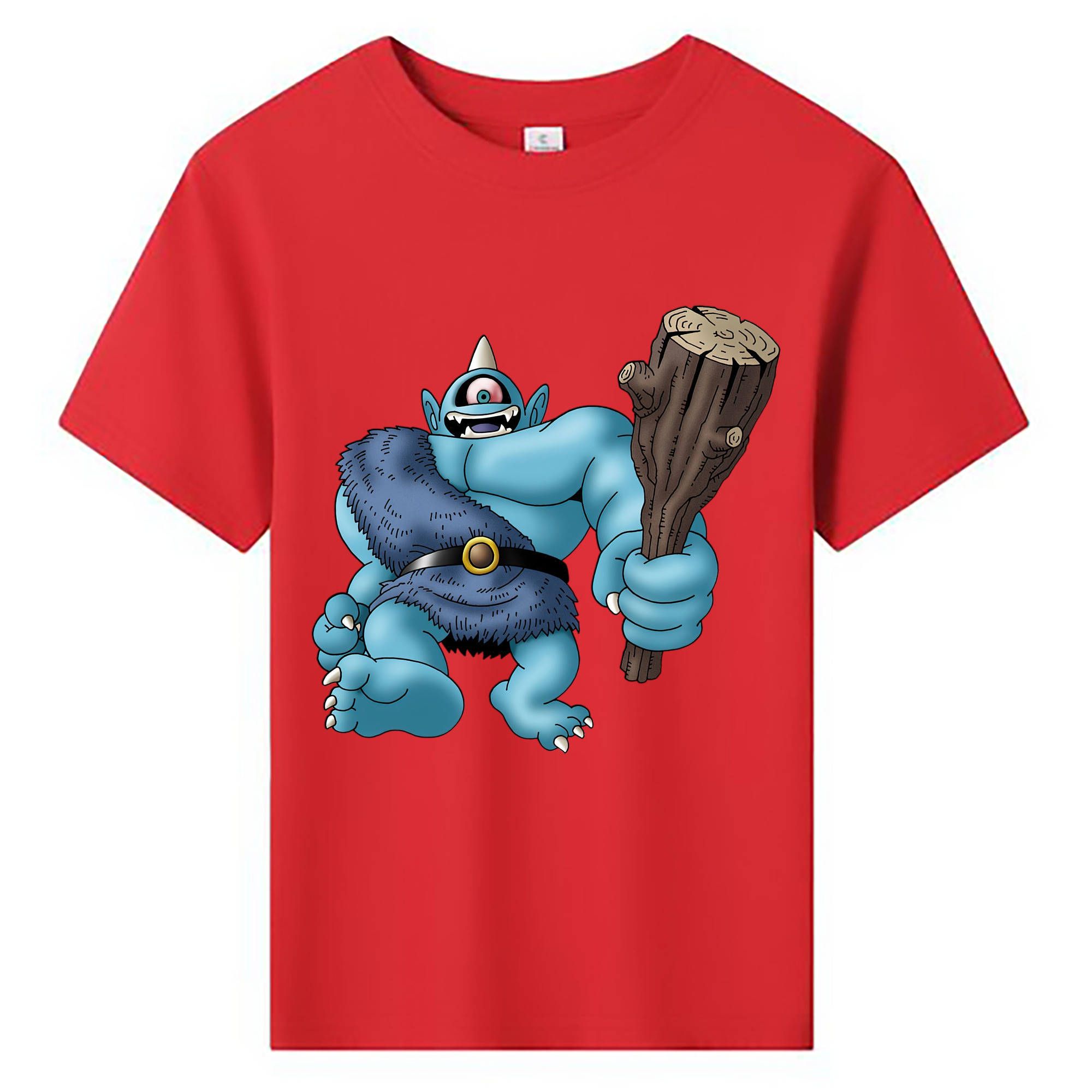 （画像用） ドラゴンクエスト Doragon Kuesuto Dragon Quest 綿100％キッズTシャツ（フロントプリント）