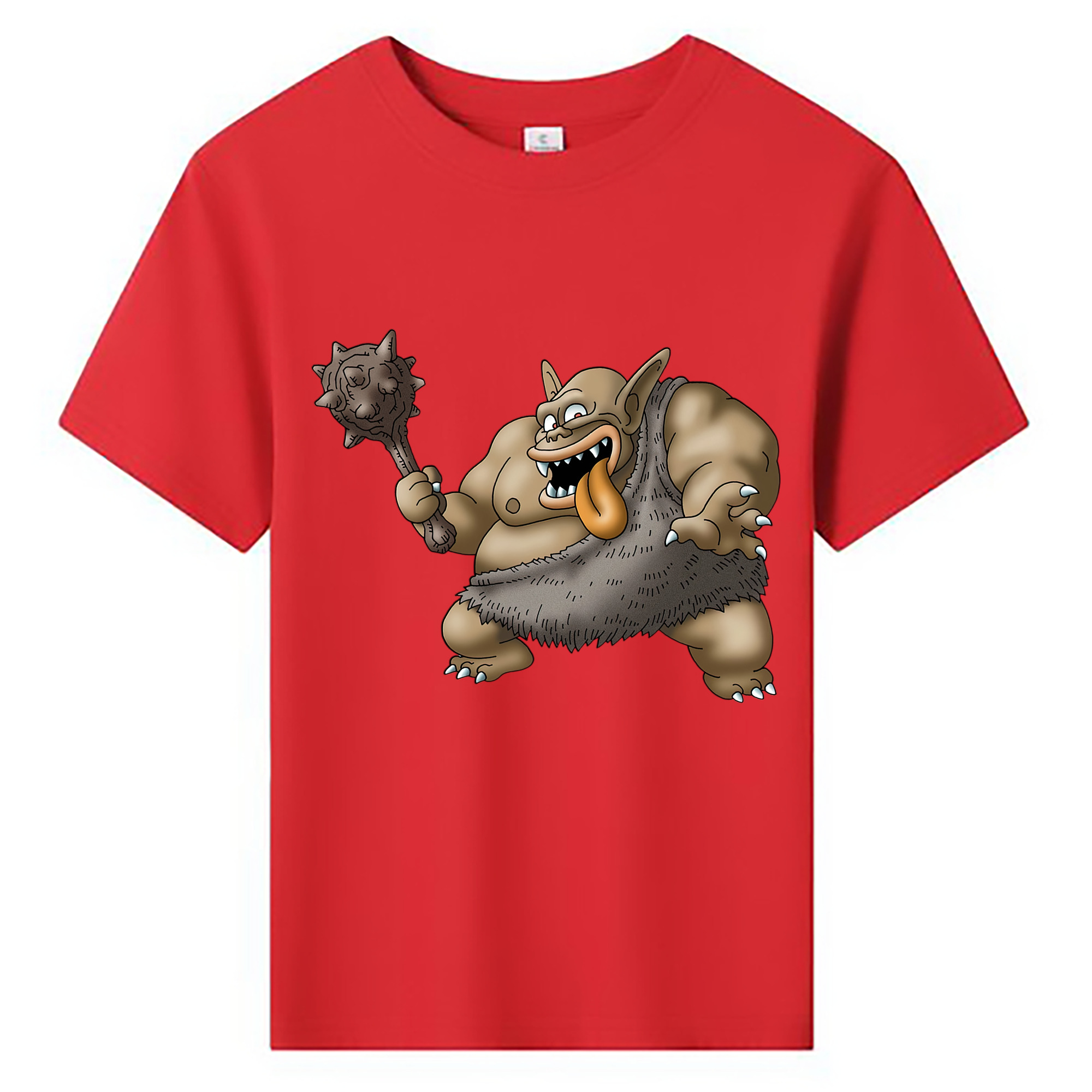（画像用） ドラゴンクエスト Doragon Kuesuto Dragon Quest 綿100％キッズTシャツ（フロントプリント）
