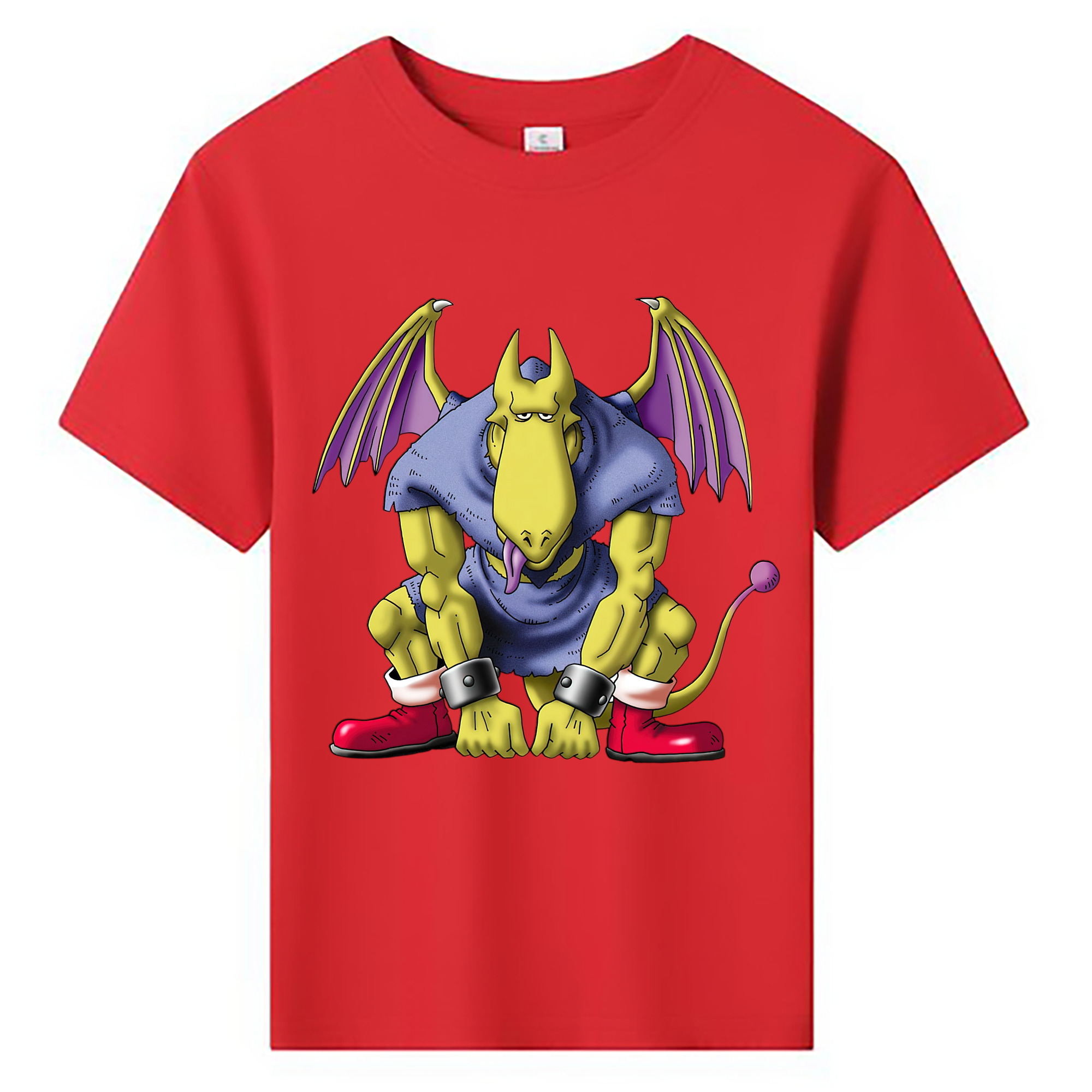 （画像用） ドラゴンクエスト Doragon Kuesuto Dragon Quest 綿100％キッズTシャツ（フロントプリント）