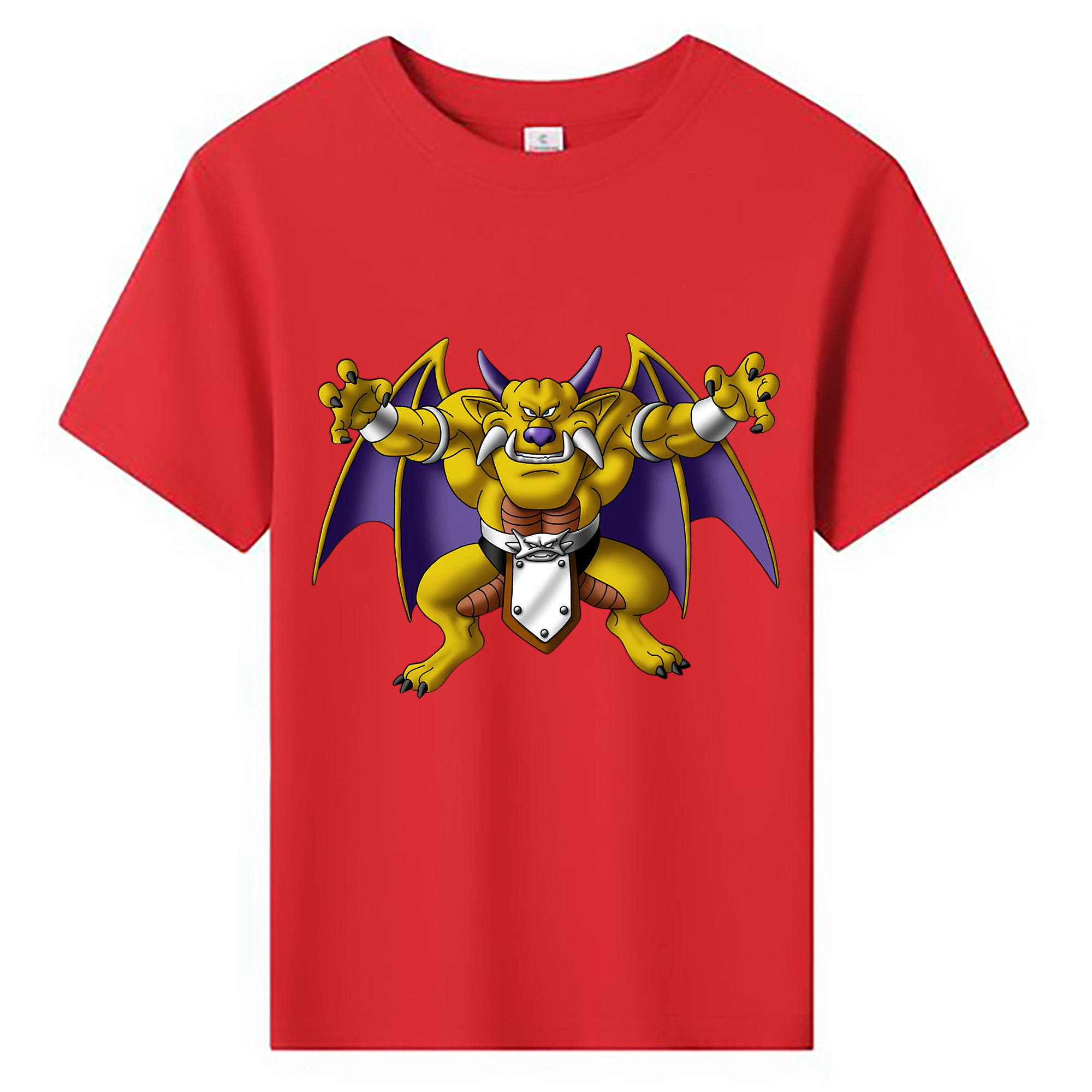 （画像用） ドラゴンクエスト Doragon Kuesuto Dragon Quest 綿100％キッズTシャツ（フロントプリント）