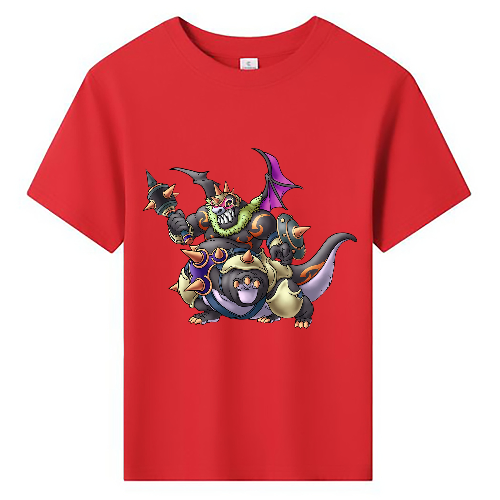 （画像用） ドラゴンクエスト Doragon Kuesuto Dragon Quest 綿100％キッズTシャツ（フロントプリント）