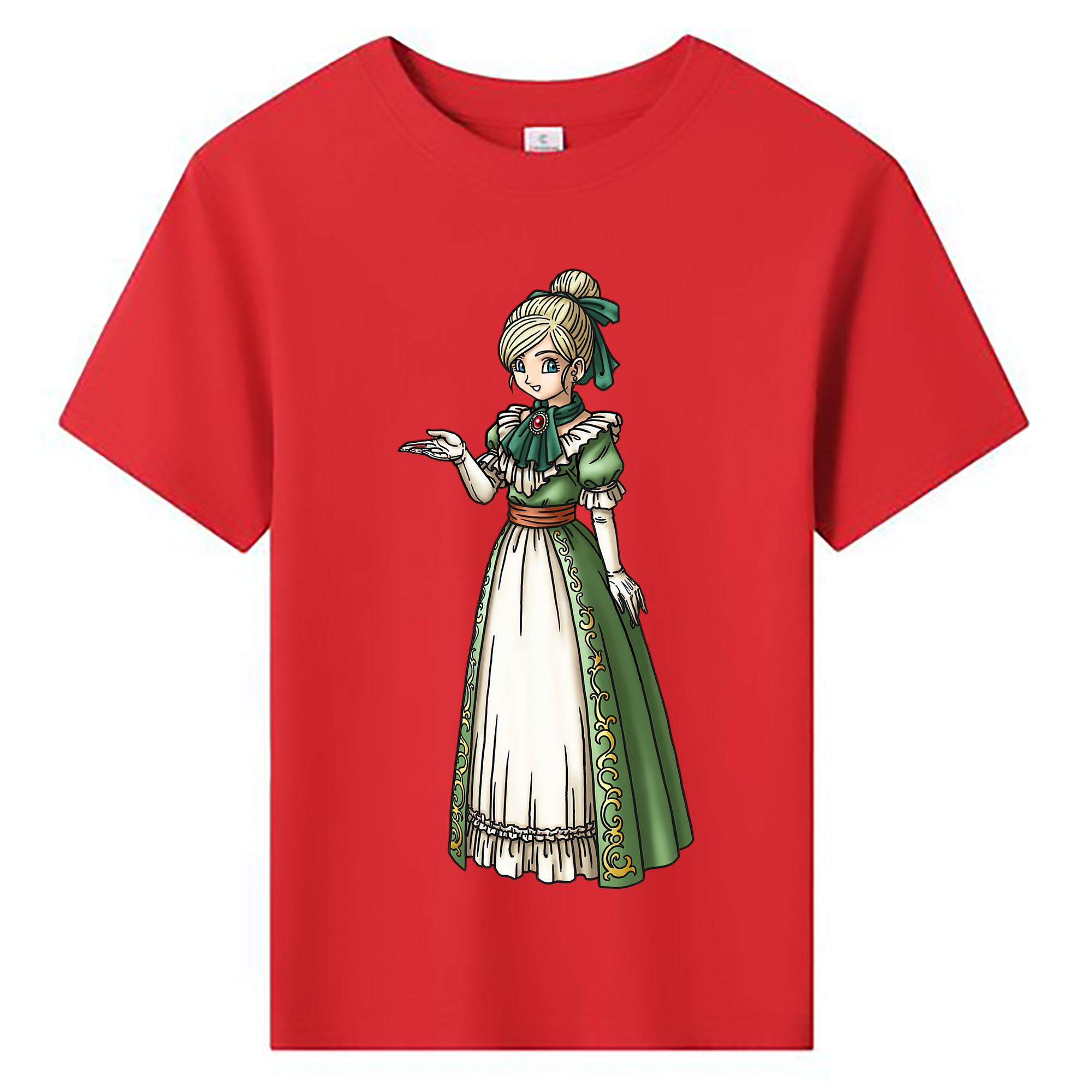 （画像用） ドラゴンクエスト Doragon Kuesuto Dragon Quest 綿100％キッズTシャツ（フロントプリント）