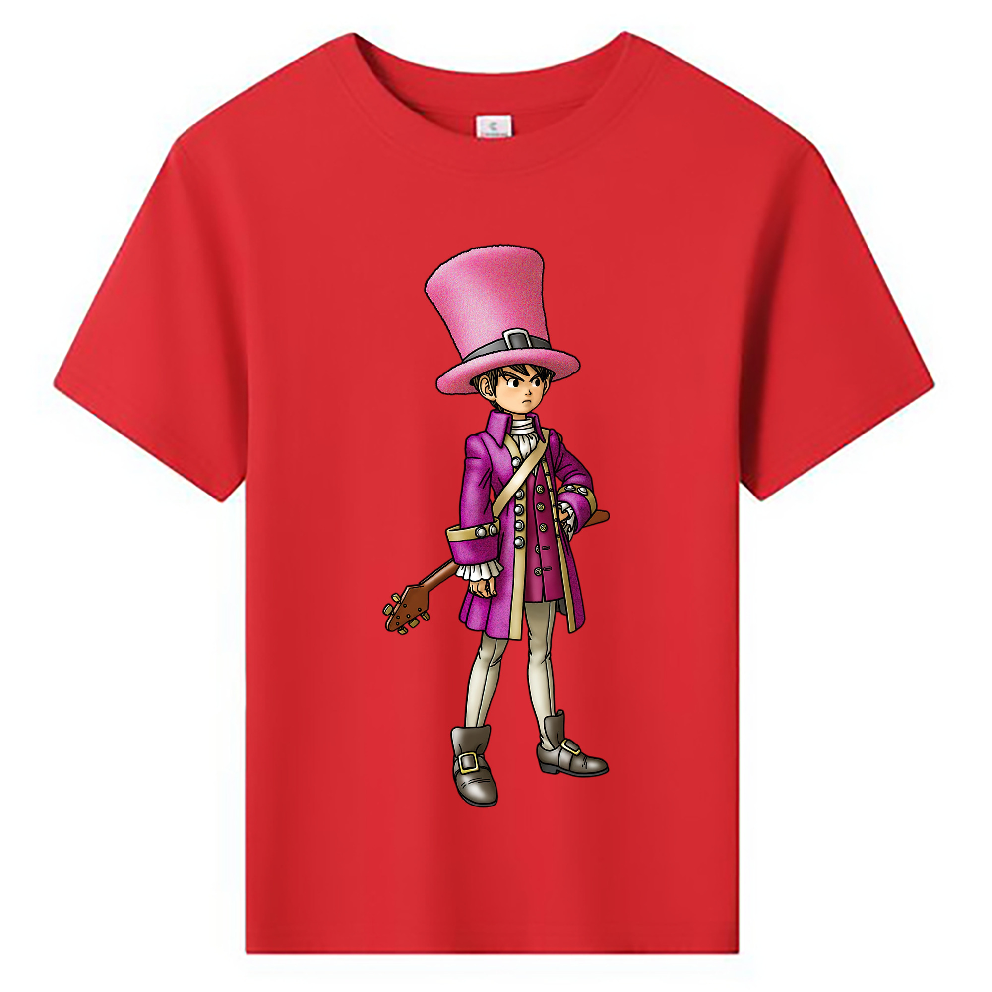 （画像用） ドラゴンクエスト Doragon Kuesuto Dragon Quest 綿100％キッズTシャツ（フロントプリント）