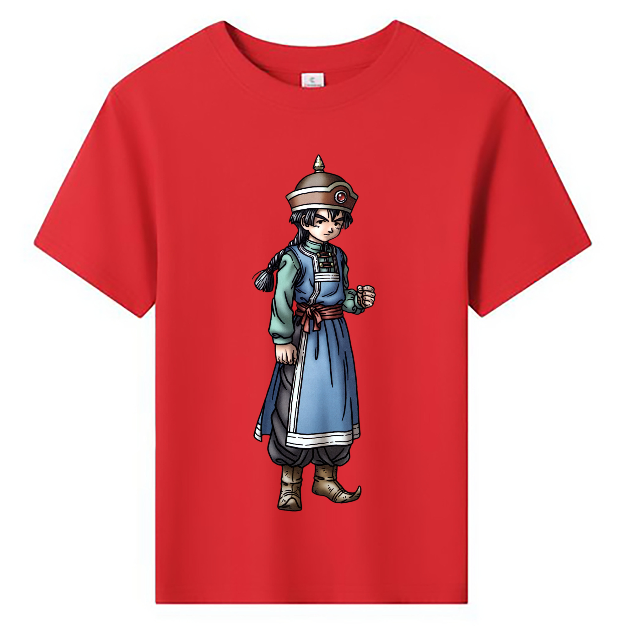 （画像用） ドラゴンクエスト Doragon Kuesuto Dragon Quest 綿100％キッズTシャツ（フロントプリント）