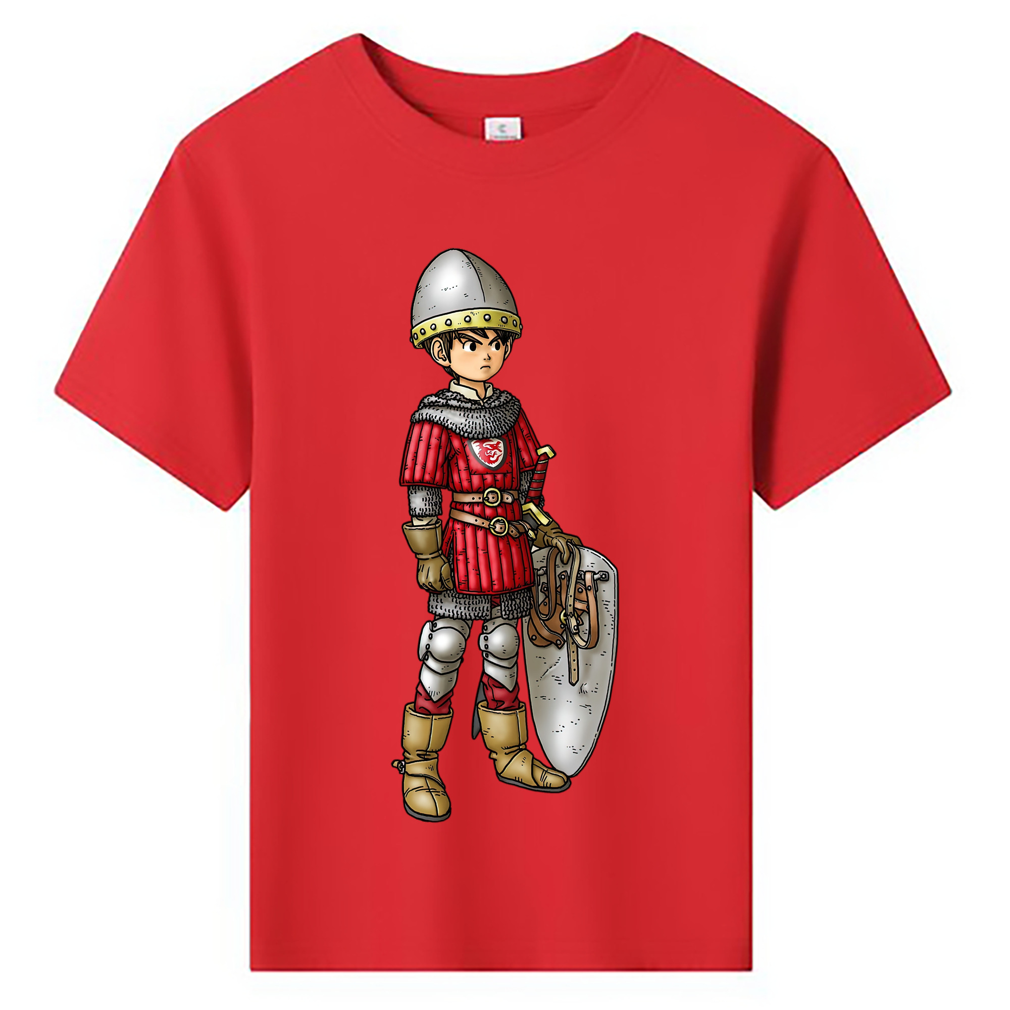 （画像用） ドラゴンクエスト Doragon Kuesuto Dragon Quest 綿100％キッズTシャツ（フロントプリント）