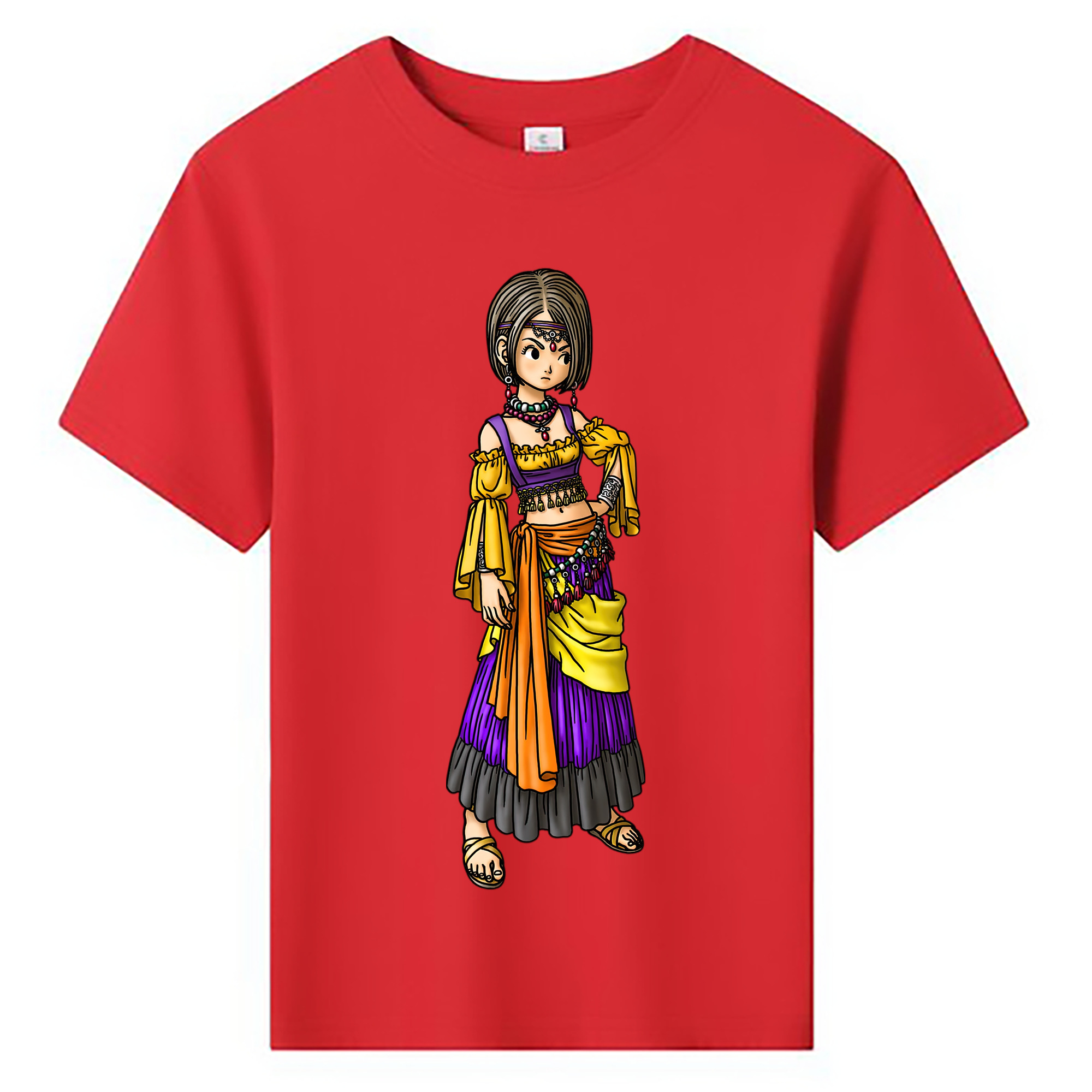 （画像用） ドラゴンクエスト Doragon Kuesuto Dragon Quest 綿100％キッズTシャツ（フロントプリント）