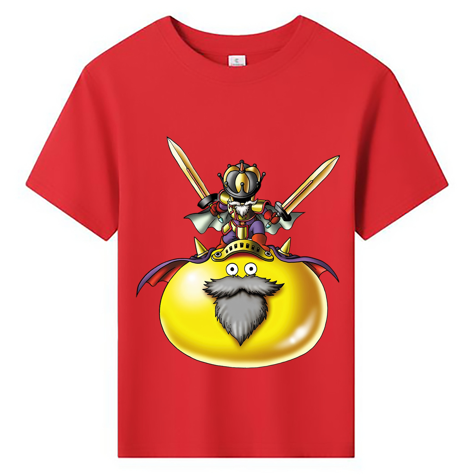 （画像用） ドラゴンクエスト Doragon Kuesuto Dragon Quest 綿100％キッズTシャツ（フロントプリント）