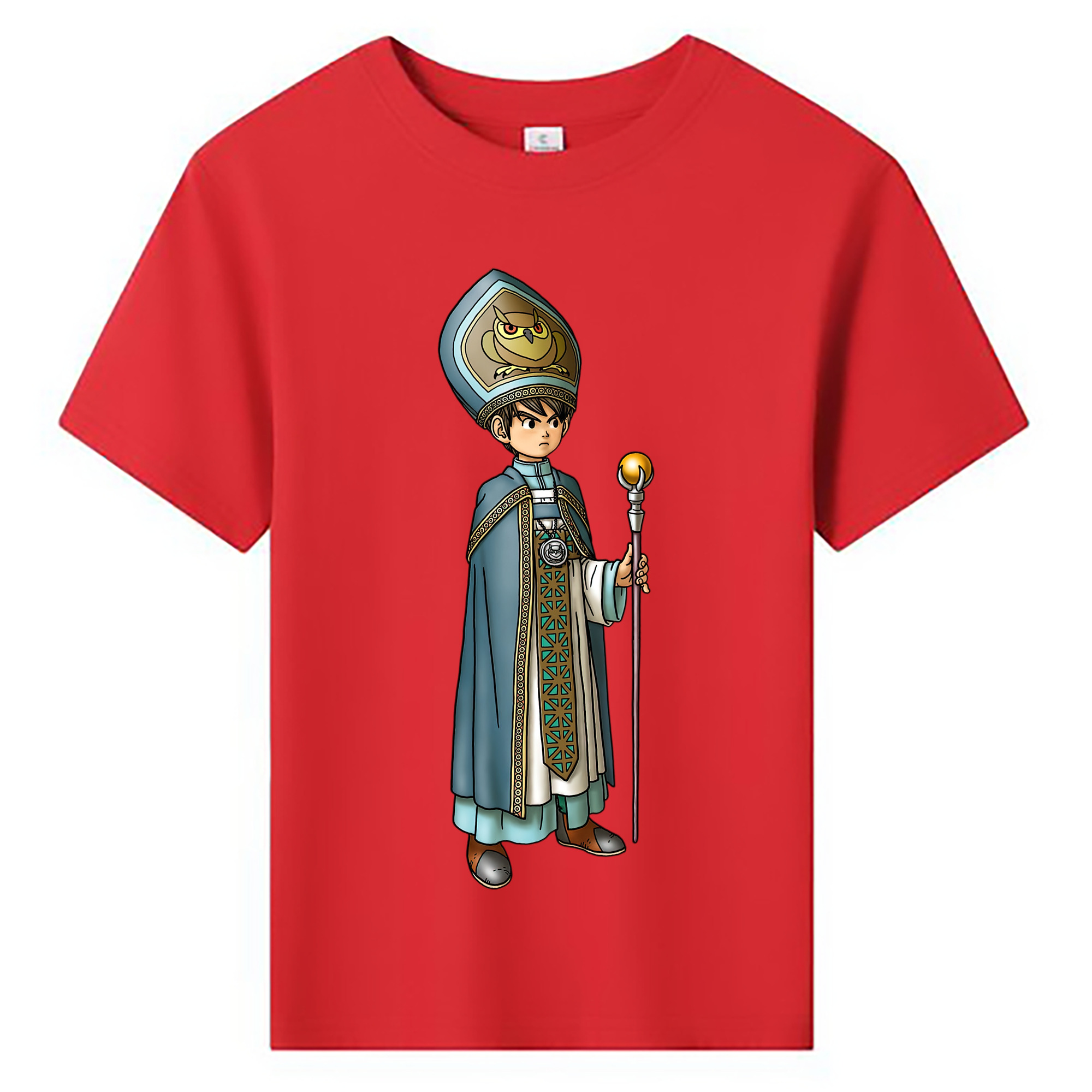 （画像用） ドラゴンクエスト Doragon Kuesuto Dragon Quest 綿100％キッズTシャツ（フロントプリント）