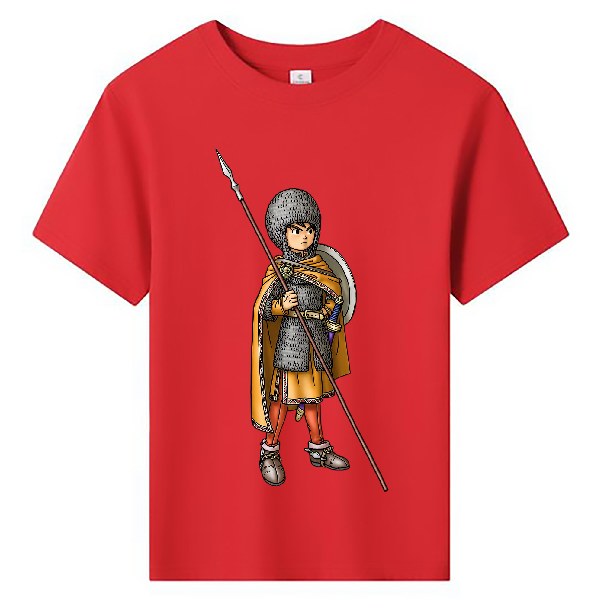 （画像用） ドラゴンクエスト Doragon Kuesuto Dragon Quest 綿100％キッズTシャツ（フロントプリント）