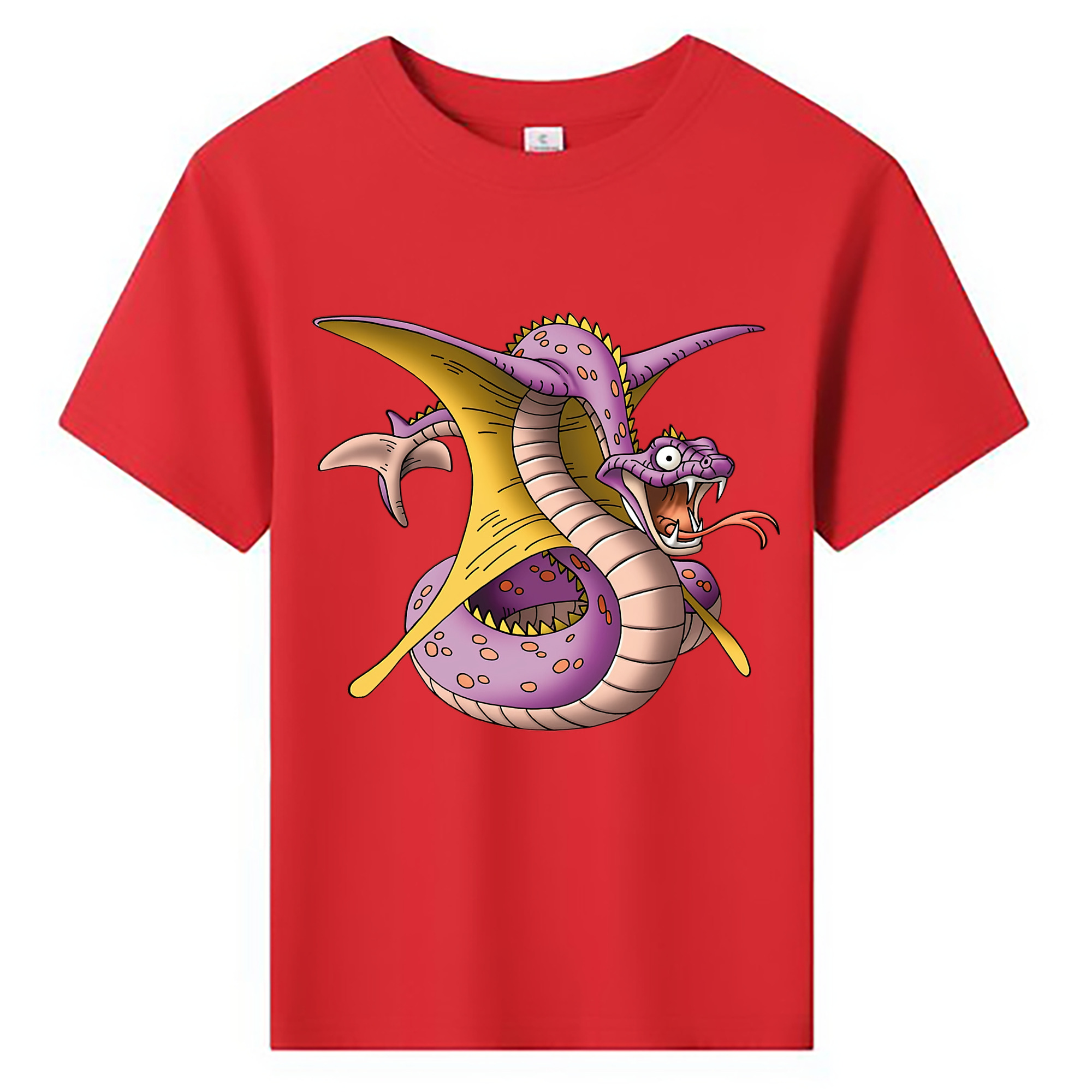 （画像用） ドラゴンクエスト Doragon Kuesuto Dragon Quest 綿100％キッズTシャツ（フロントプリント）