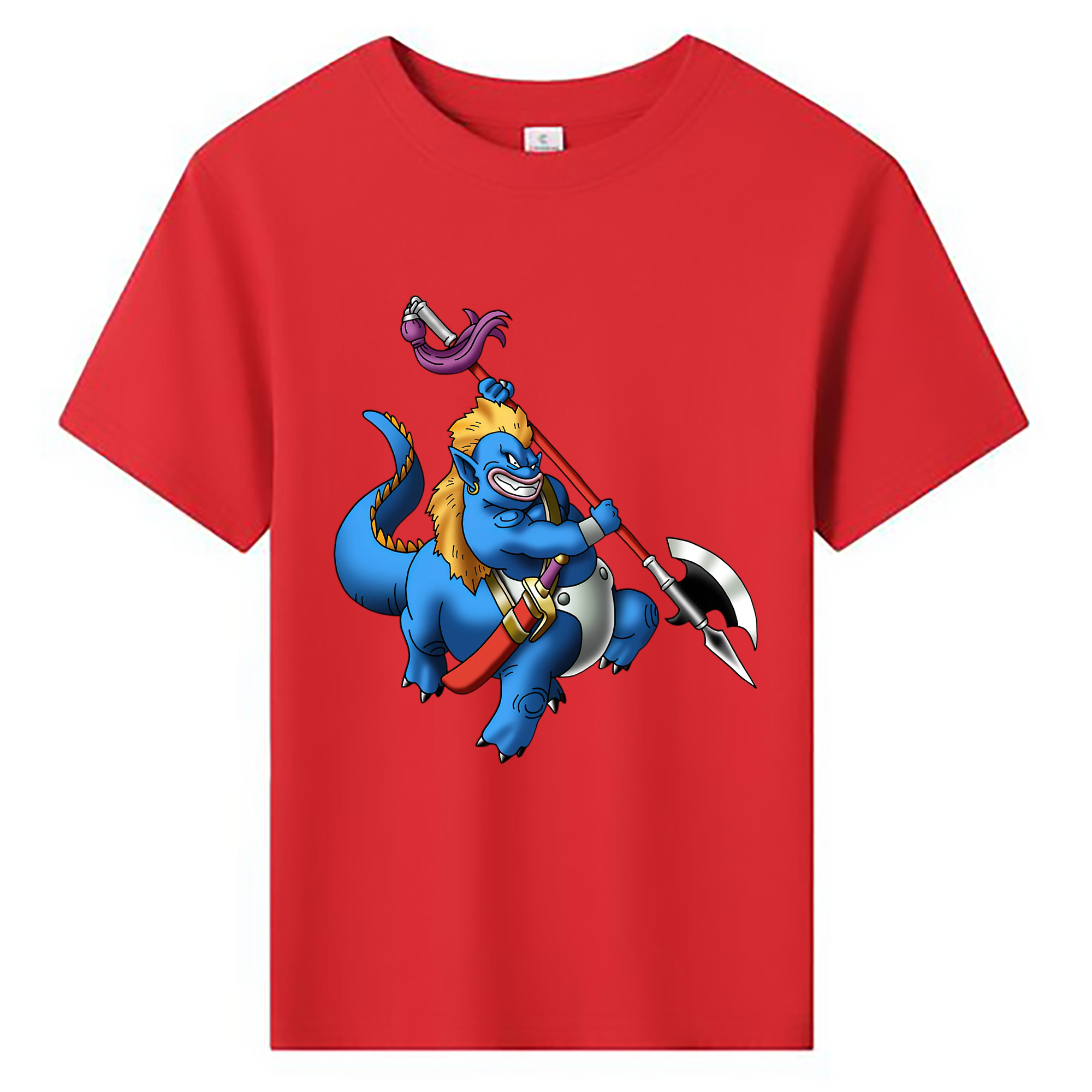 （画像用） ドラゴンクエスト Doragon Kuesuto Dragon Quest 綿100％キッズTシャツ（フロントプリント）