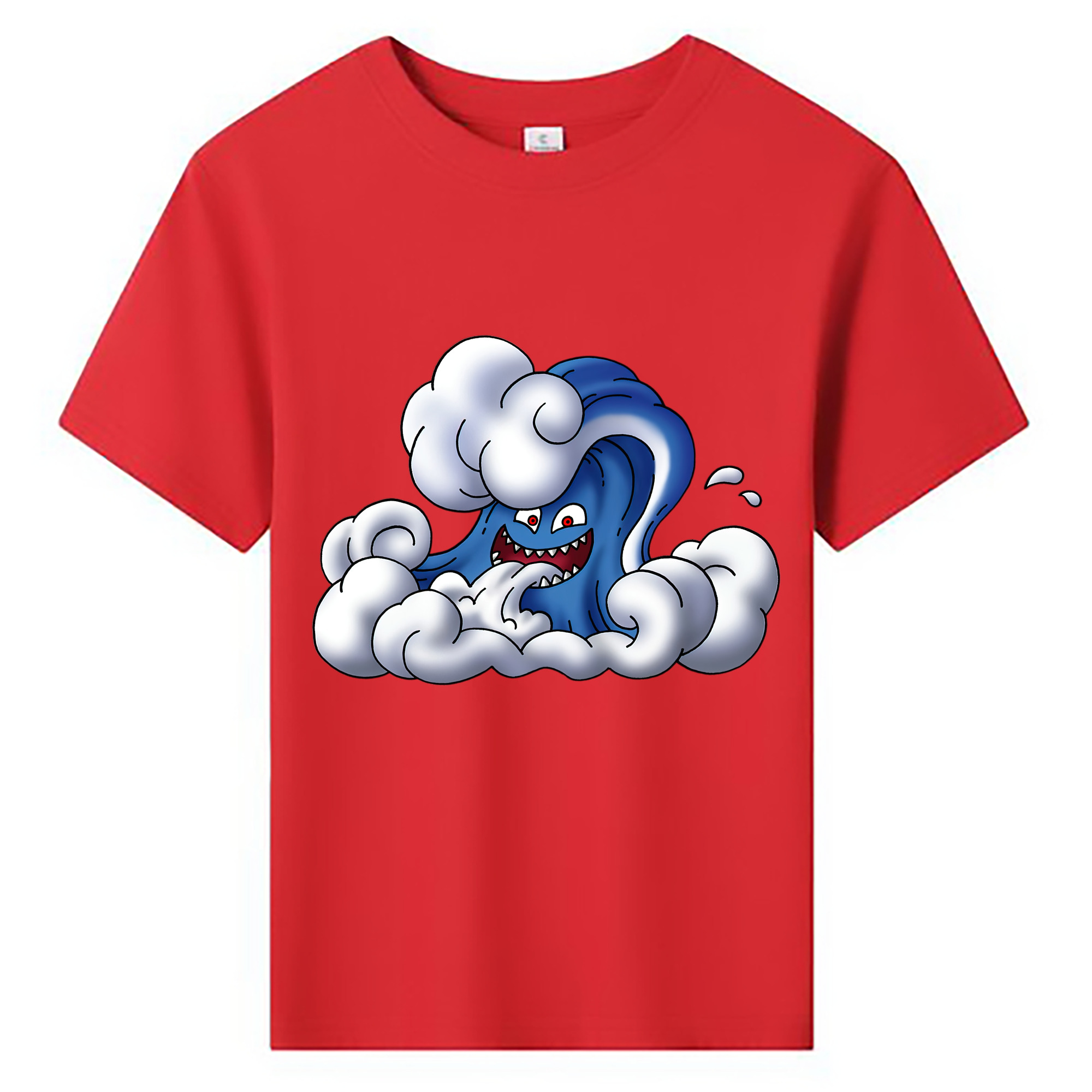 （画像用） ドラゴンクエスト Doragon Kuesuto Dragon Quest 綿100％キッズTシャツ（フロントプリント）