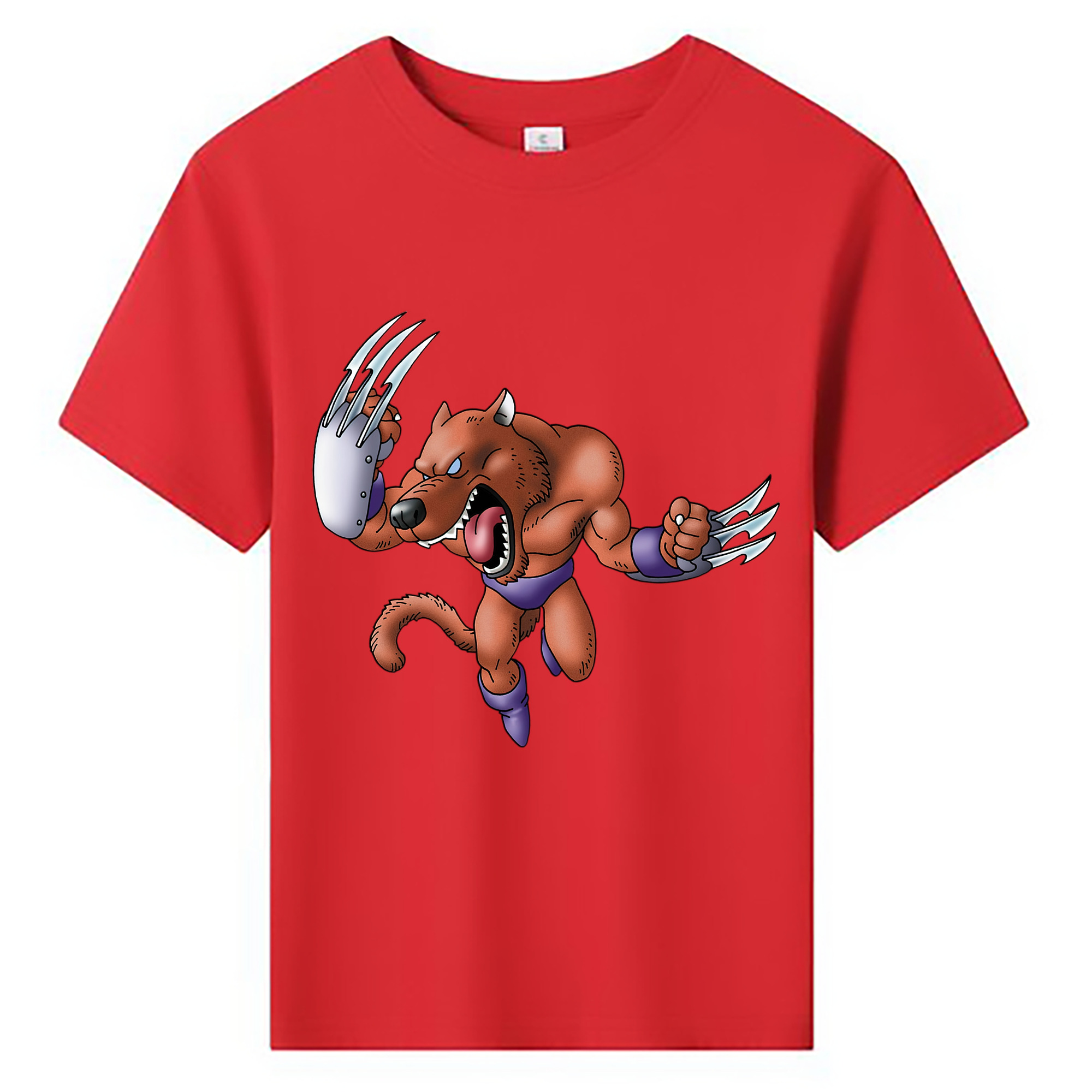 （画像用） ドラゴンクエスト Doragon Kuesuto Dragon Quest 綿100％キッズTシャツ（フロントプリント）