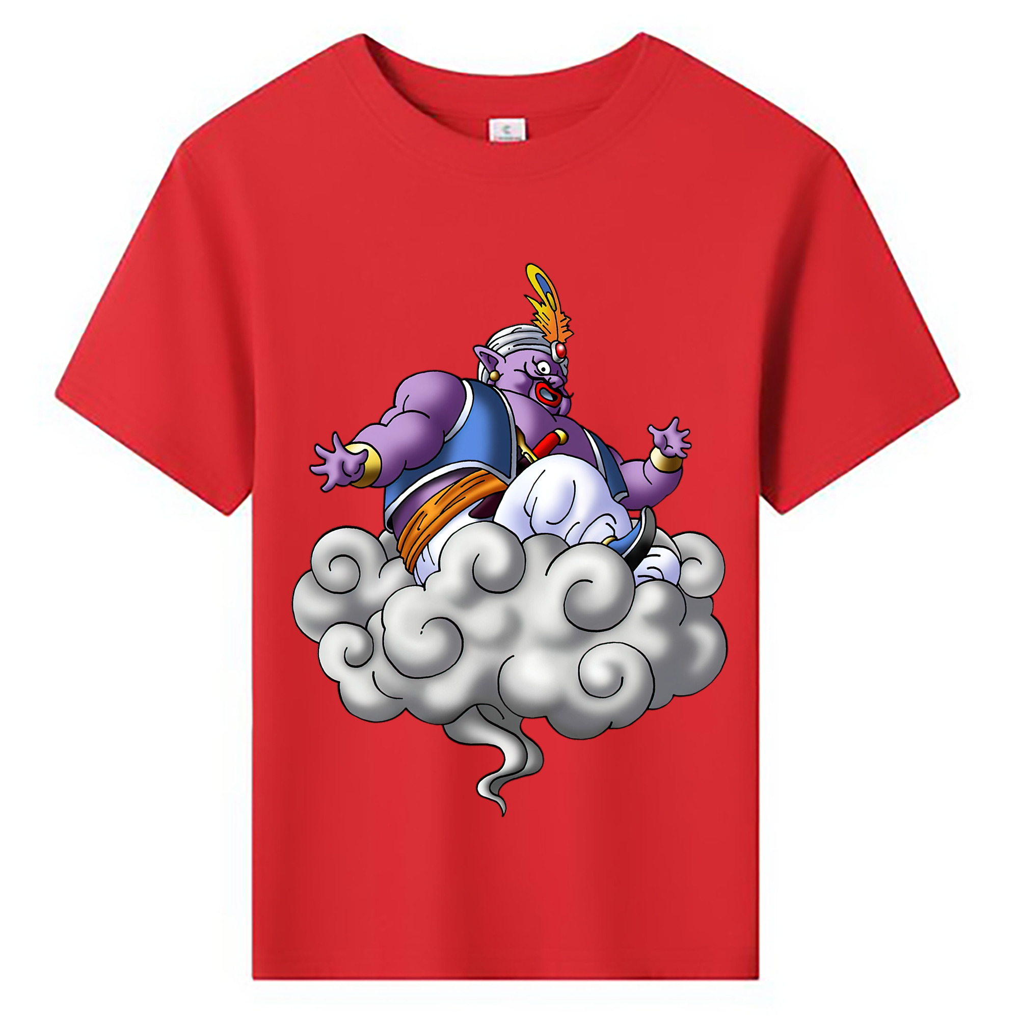 （画像用） ドラゴンクエスト Doragon Kuesuto Dragon Quest 綿100％キッズTシャツ（フロントプリント）