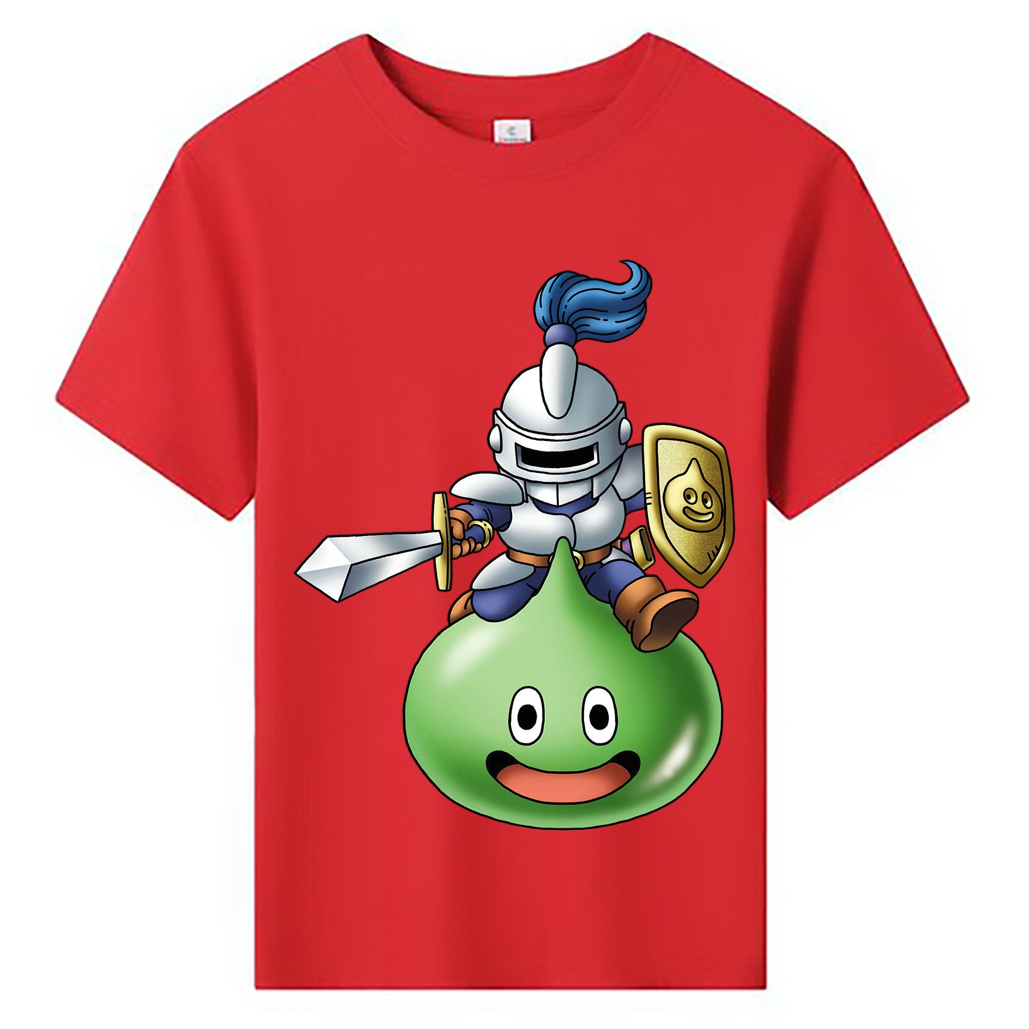 （画像用） ドラゴンクエスト Doragon Kuesuto Dragon Quest 綿100％キッズTシャツ（フロントプリント）