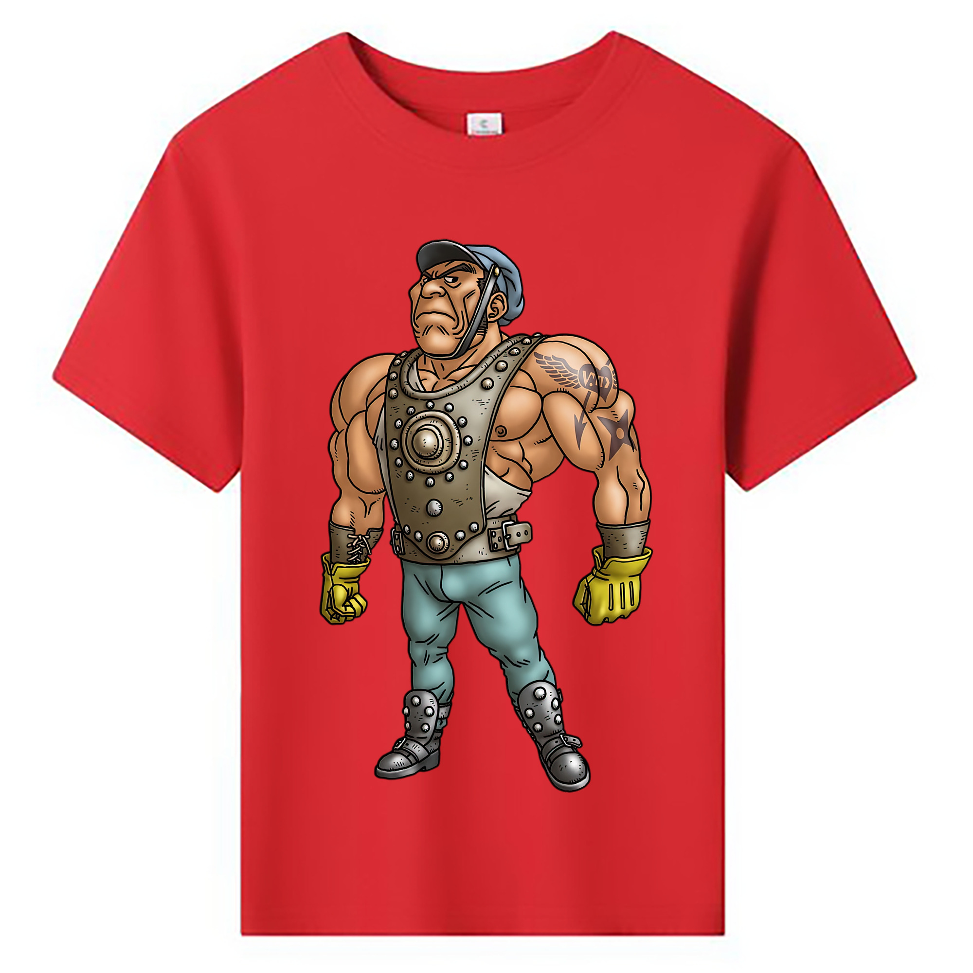 （画像用） ドラゴンクエスト Doragon Kuesuto Dragon Quest 綿100％キッズTシャツ（フロントプリント）