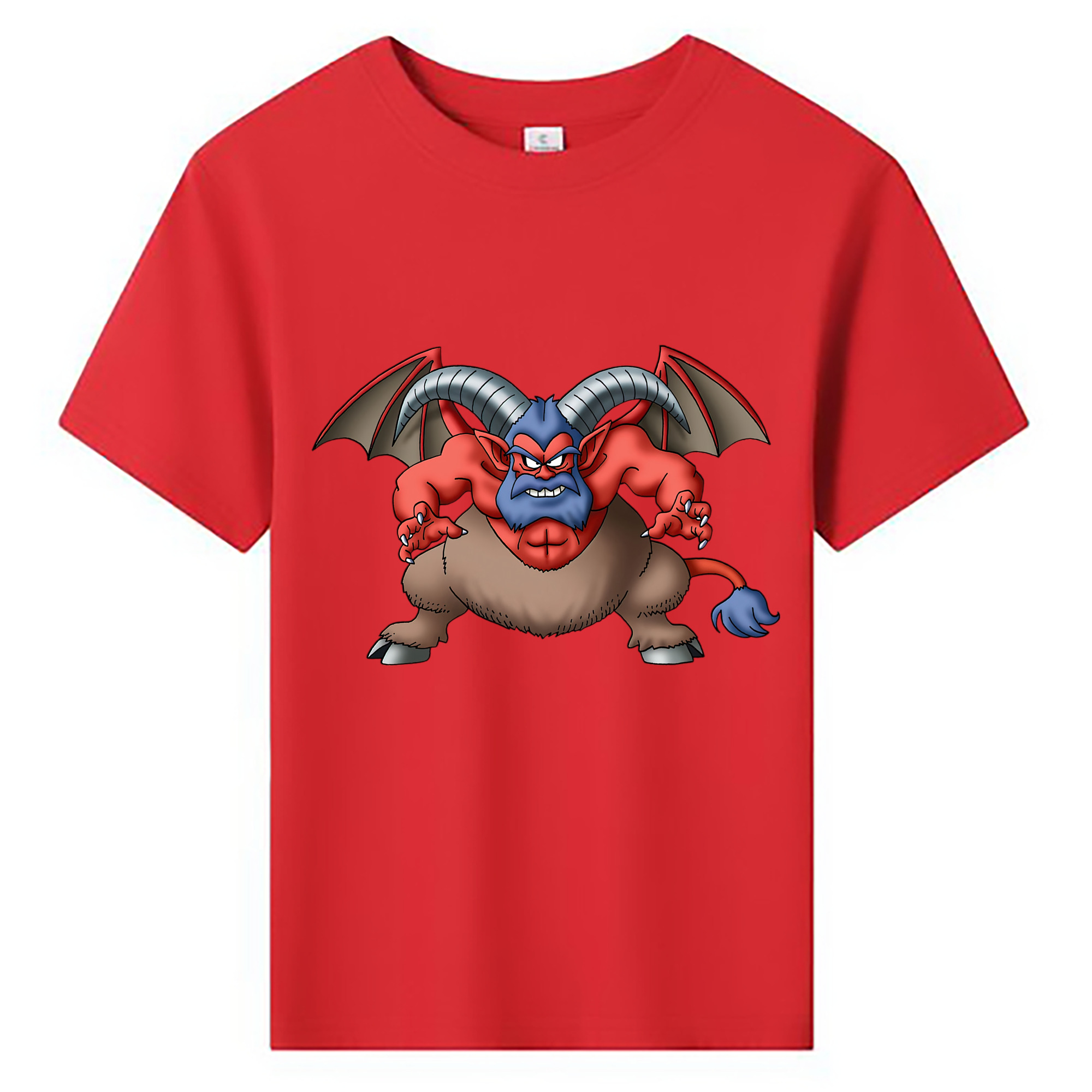 （画像用） ドラゴンクエスト Doragon Kuesuto Dragon Quest 綿100％キッズTシャツ（フロントプリント）