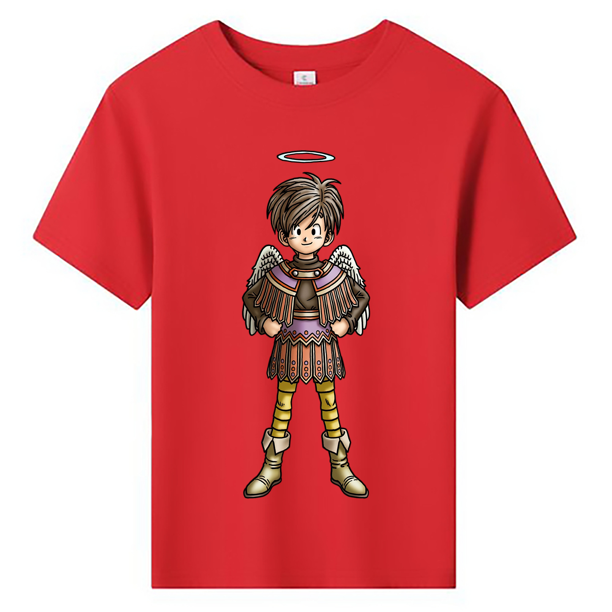 （画像用） ドラゴンクエスト Doragon Kuesuto Dragon Quest 綿100％キッズTシャツ（フロントプリント）