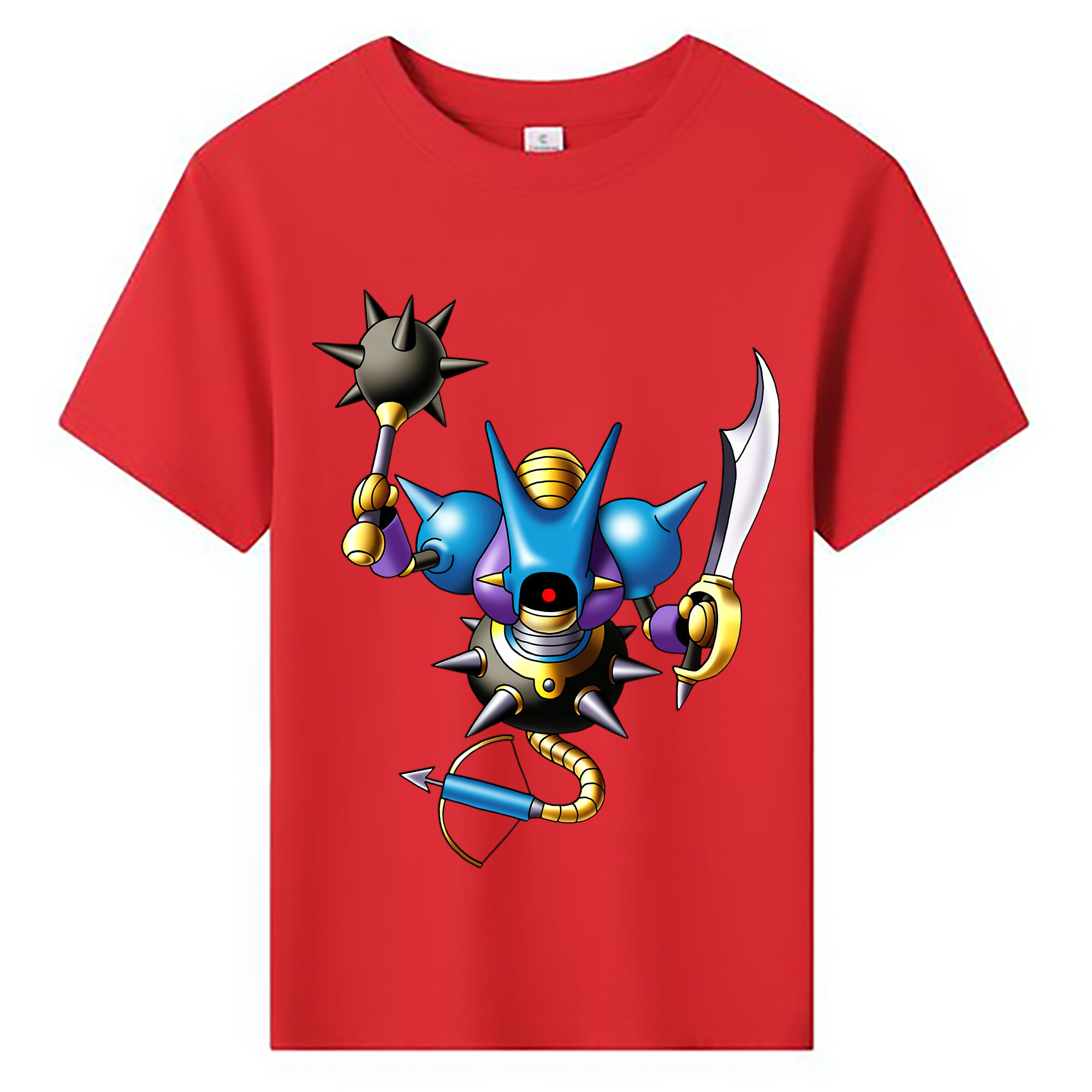 （画像用） ドラゴンクエスト Doragon Kuesuto Dragon Quest 綿100％キッズTシャツ（フロントプリント）