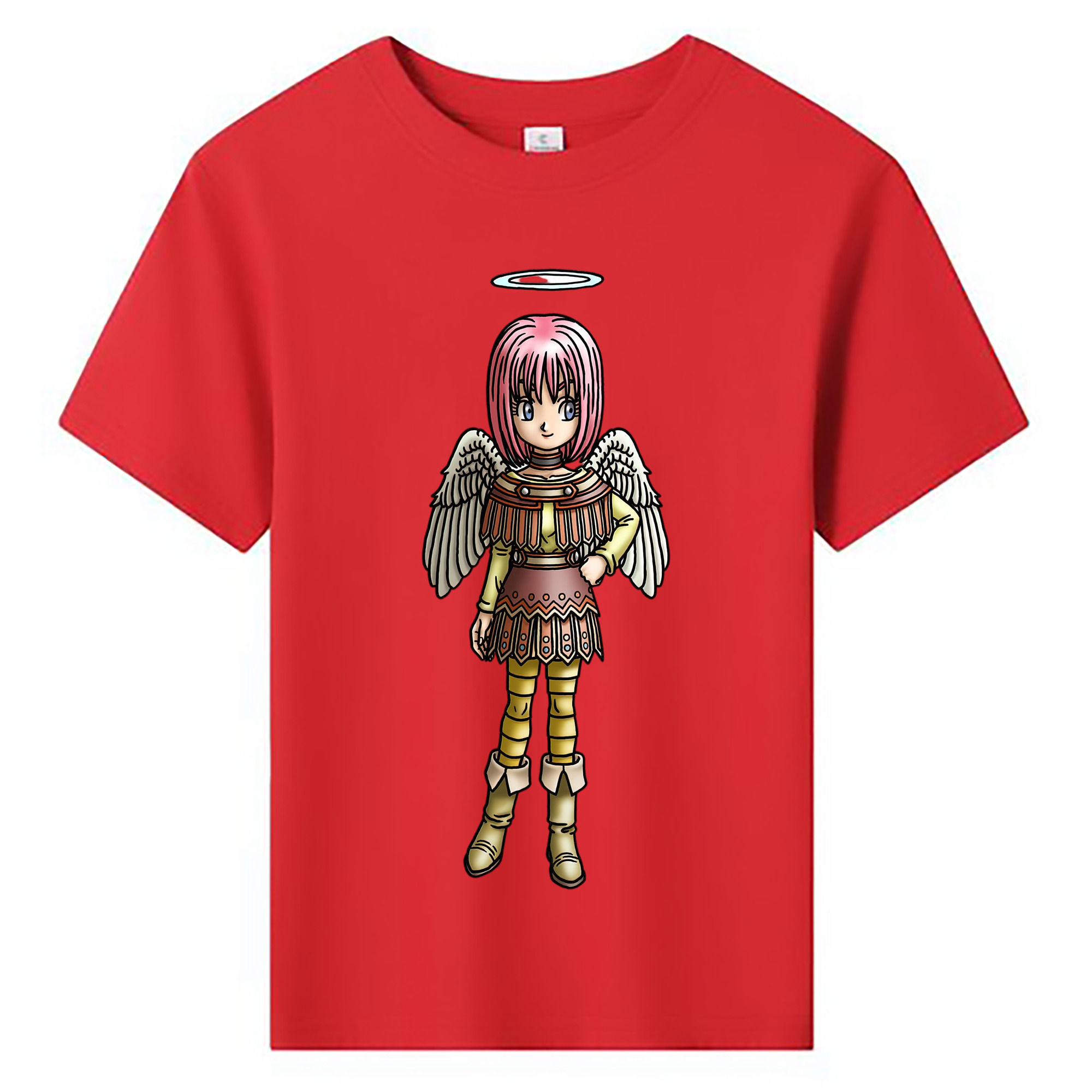 （画像用） ドラゴンクエスト Doragon Kuesuto Dragon Quest 綿100％キッズTシャツ（フロントプリント）
