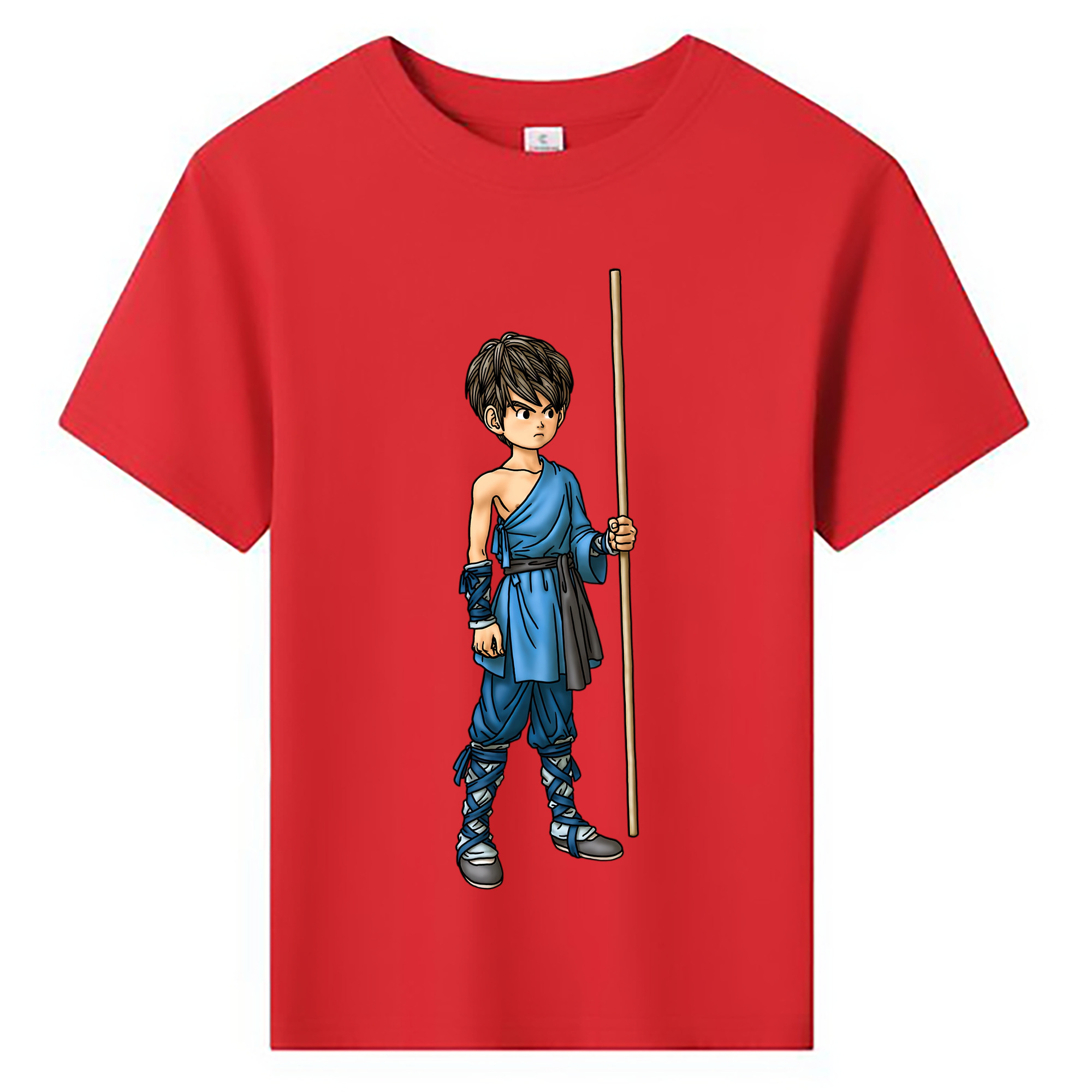 （画像用） ドラゴンクエスト Doragon Kuesuto Dragon Quest 綿100％キッズTシャツ（フロントプリント）