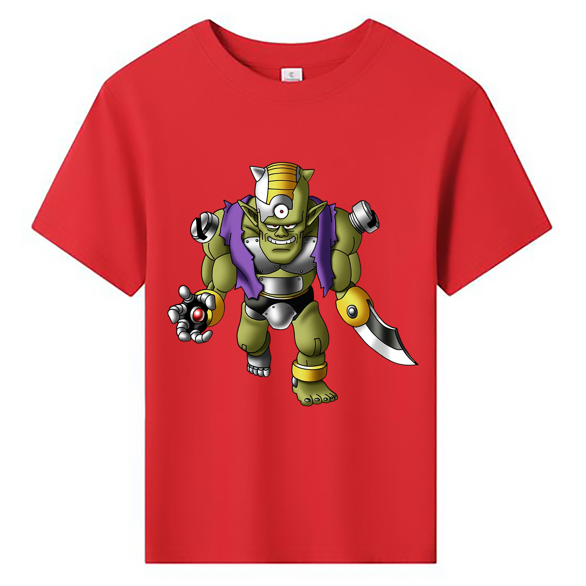 （画像用） ドラゴンクエスト Doragon Kuesuto Dragon Quest 綿100％キッズTシャツ（フロントプリント）