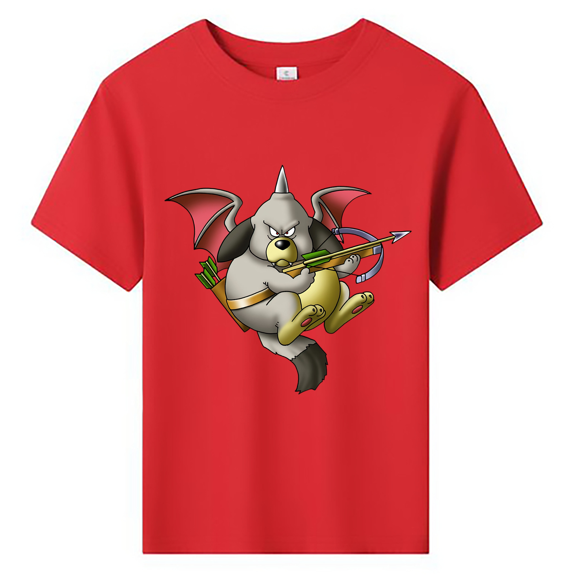 （画像用） ドラゴンクエスト Doragon Kuesuto Dragon Quest 綿100％キッズTシャツ（フロントプリント）
