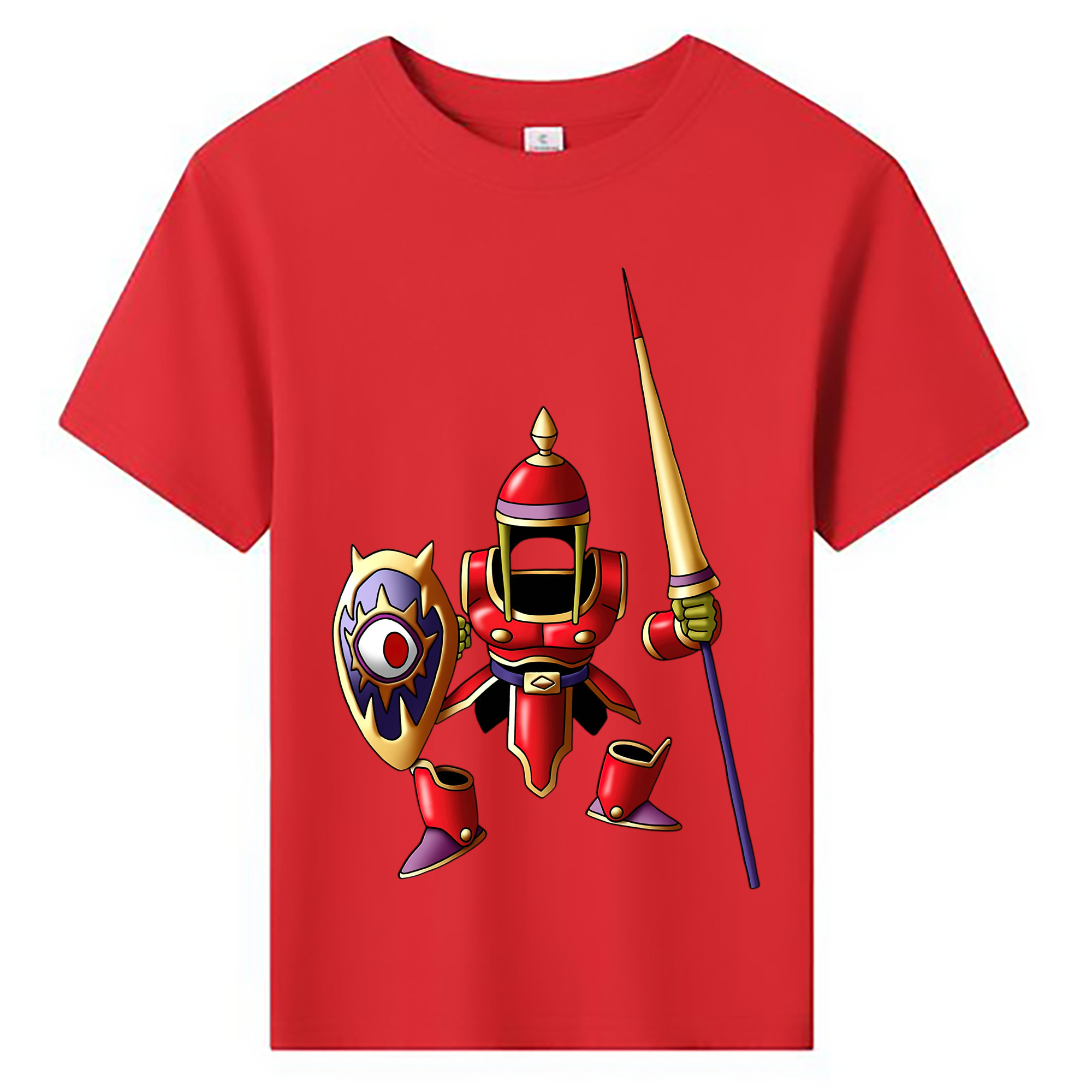 （画像用） ドラゴンクエスト Doragon Kuesuto Dragon Quest 綿100％キッズTシャツ（フロントプリント）